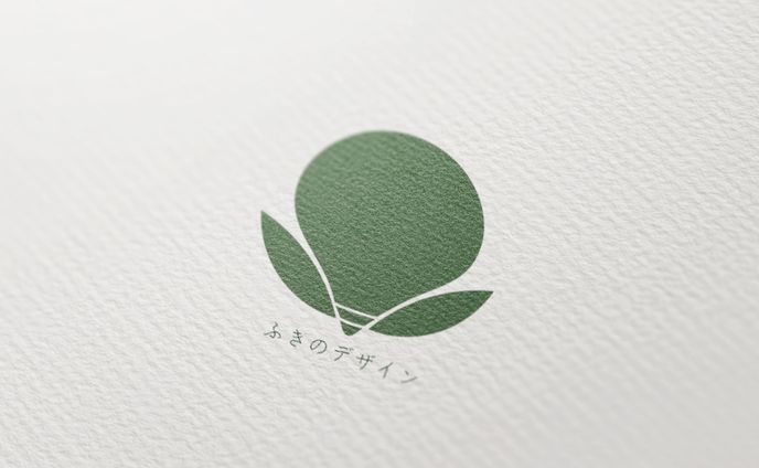 ロゴ ふきのデザイン