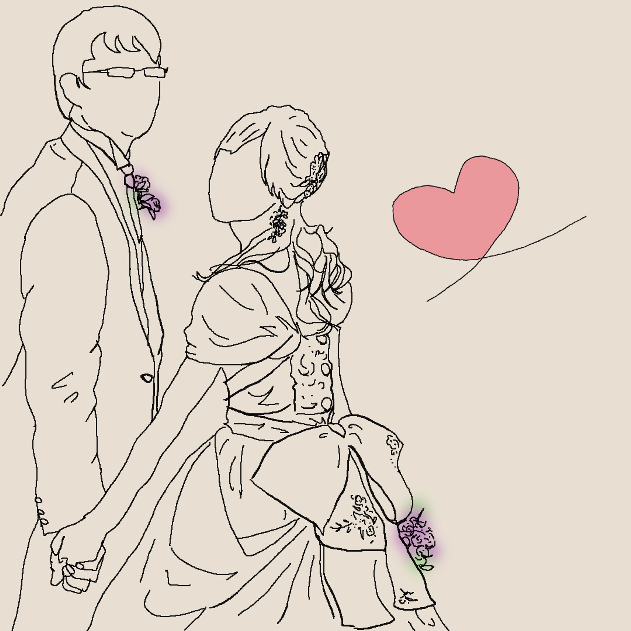 線画イラスト4-1