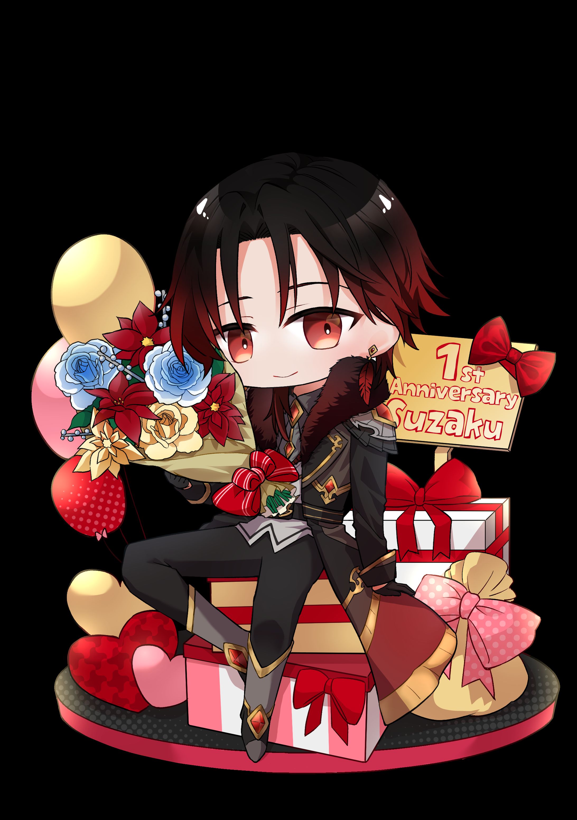 【個人依頼】活動1周年記念イラスト（SD）-1