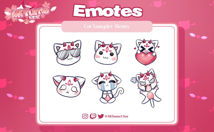 Moony 6 Emotes Poster 