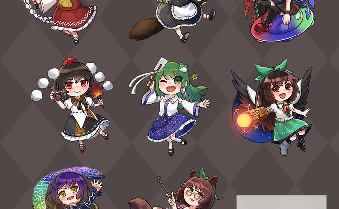 【商業】『幻想ナラトグラフ』ミニキャライラスト