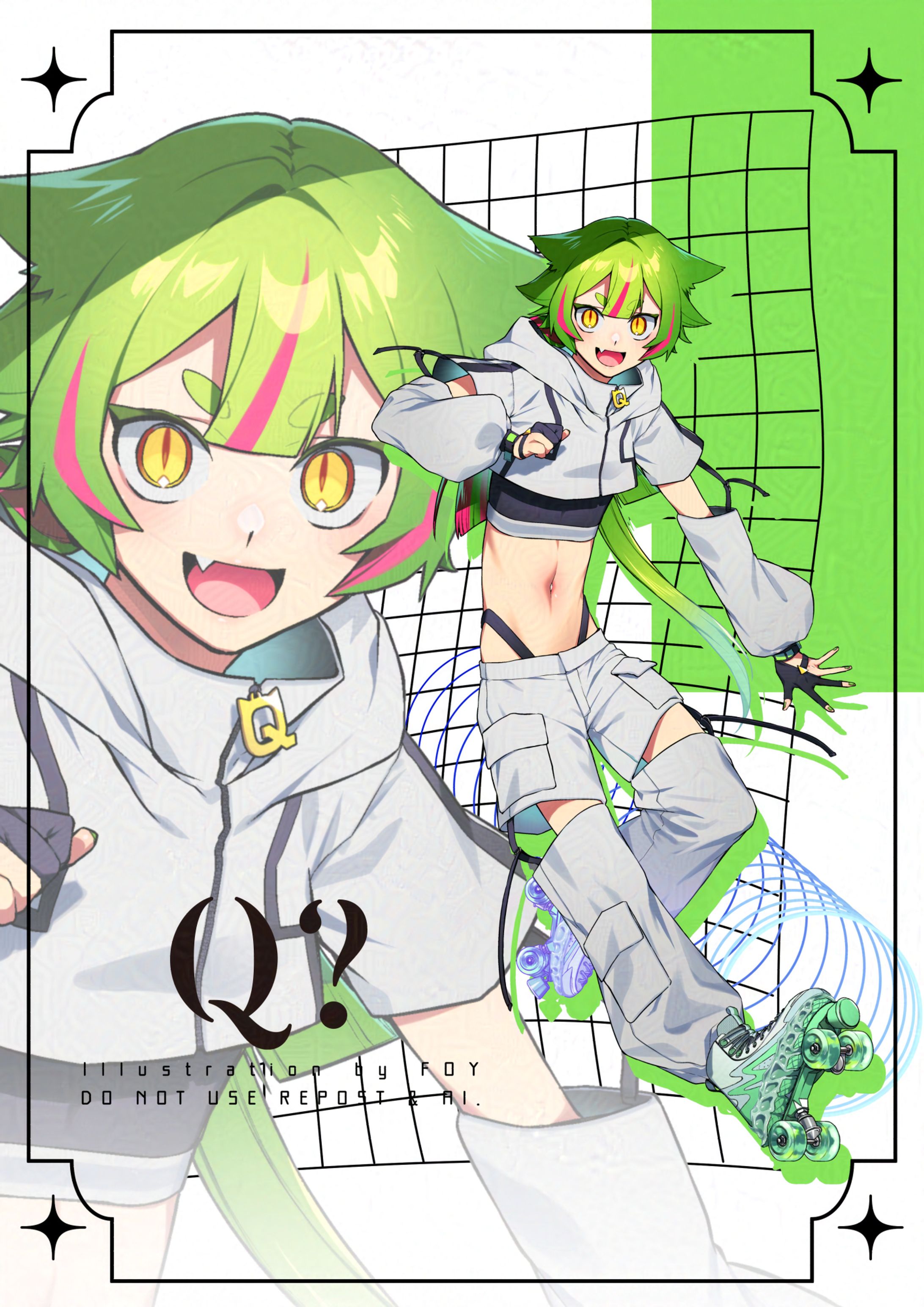 MaMaプロダクション所属Vライバー 來夢ナキ 立ち絵-1