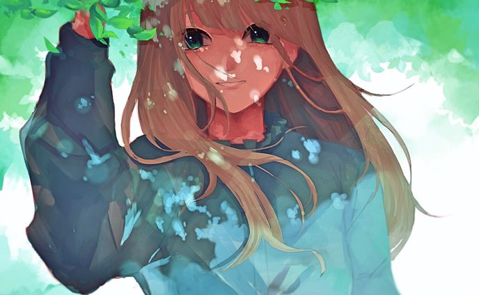 漫画 イラスト、色鉛筆画