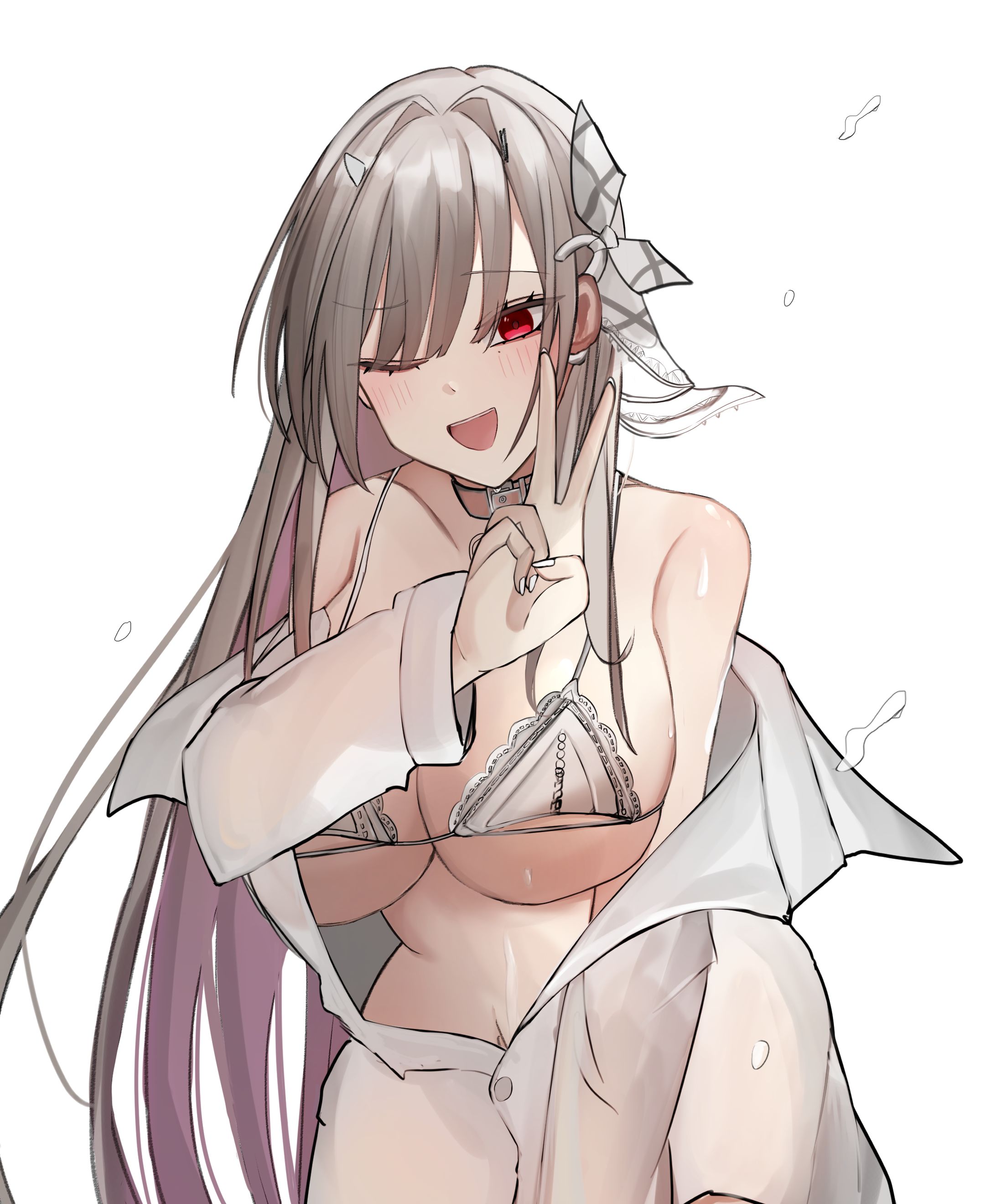 二次創作【勝利の女神NIKKE】バイパー 水着   イラスト-1