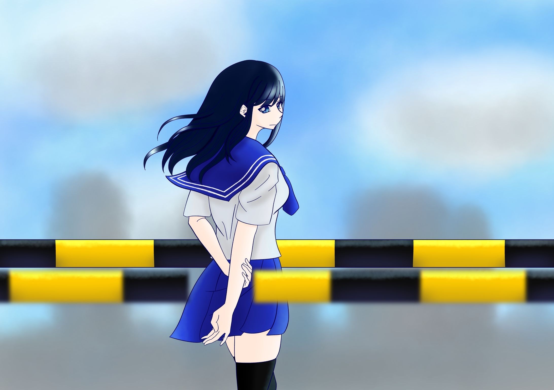 踏み切り【個人制作】-1