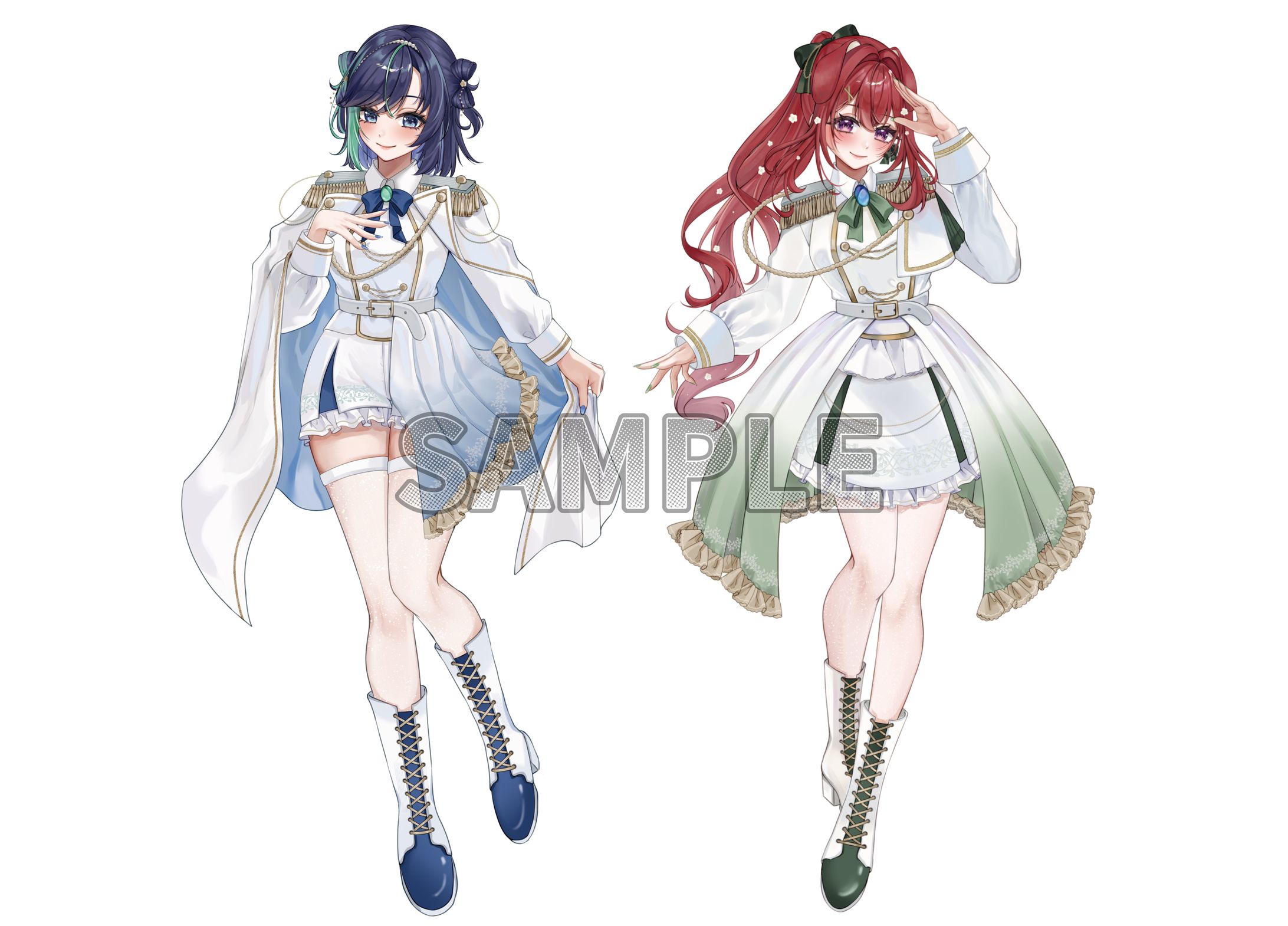 【ご依頼】らびぱれ!!様所属 葵空かのん様、狗森よもぎ様:ライブイベントのキービジュアル-1
