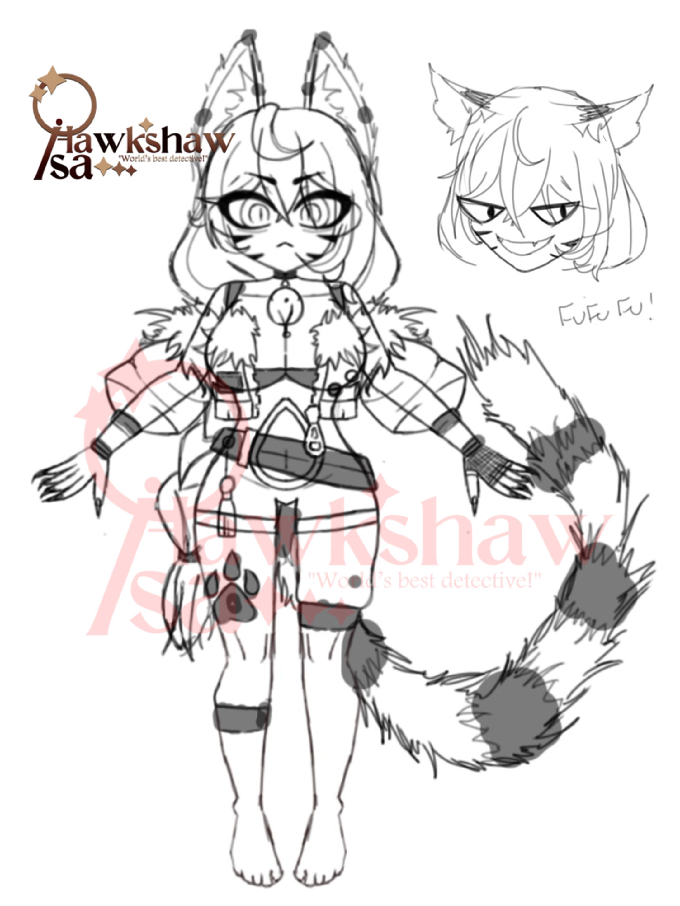 White Tiger Girl (Character Design)-1