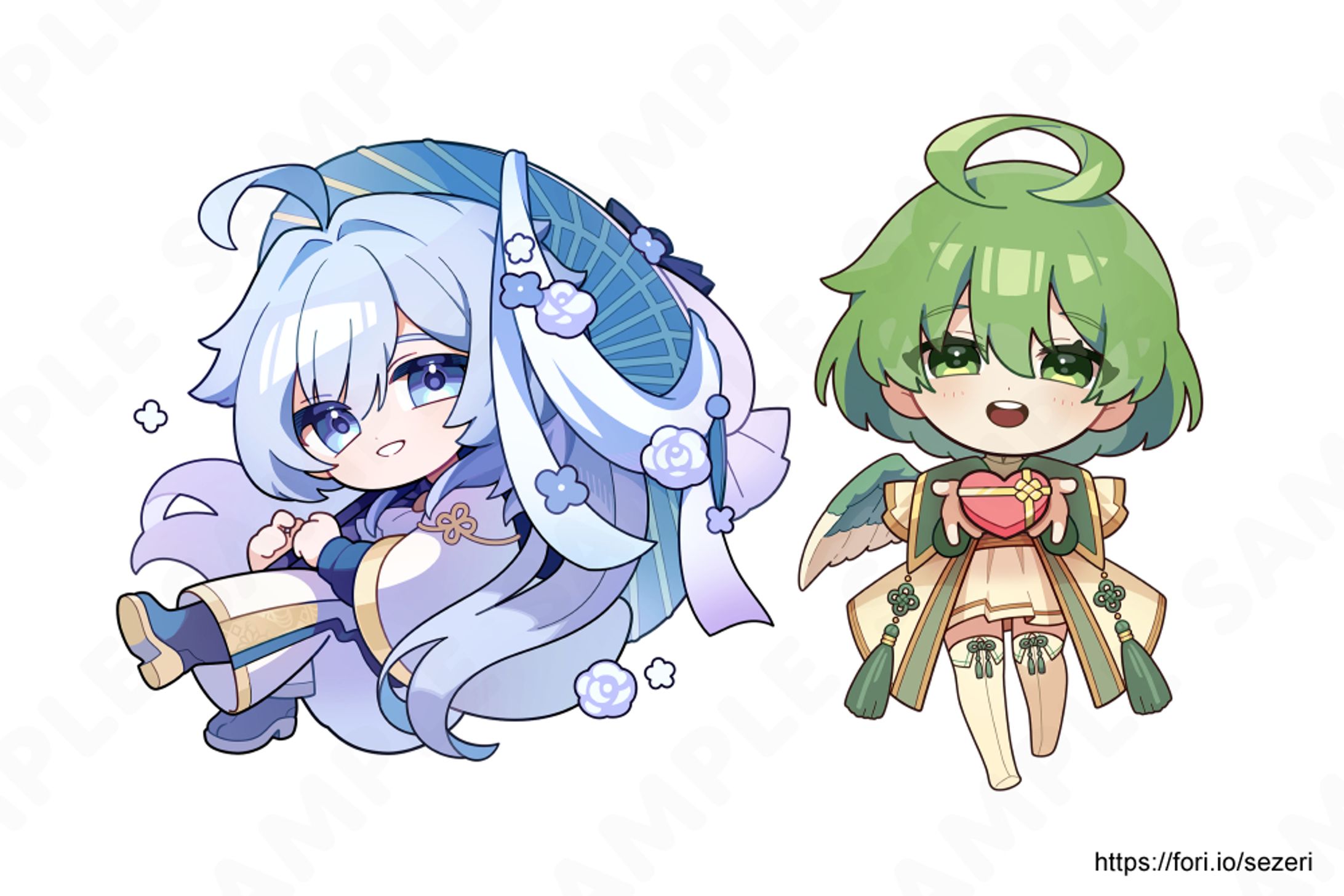 SDキャライラスト（2024年2-3月）-1