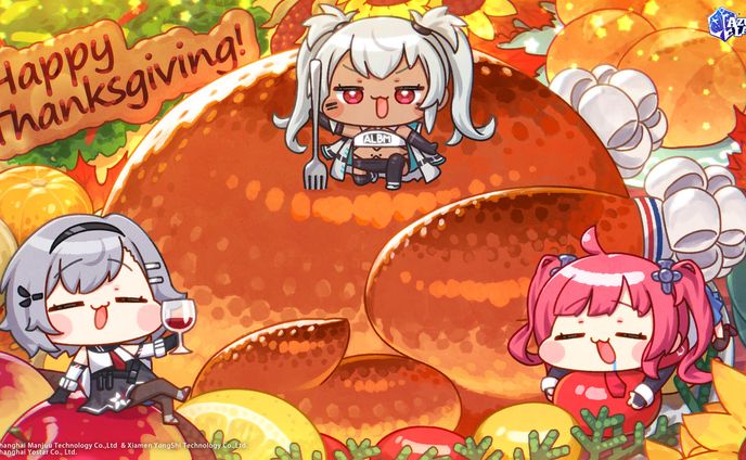 Yoster様 アズールレーンEN 感謝祭イラスト