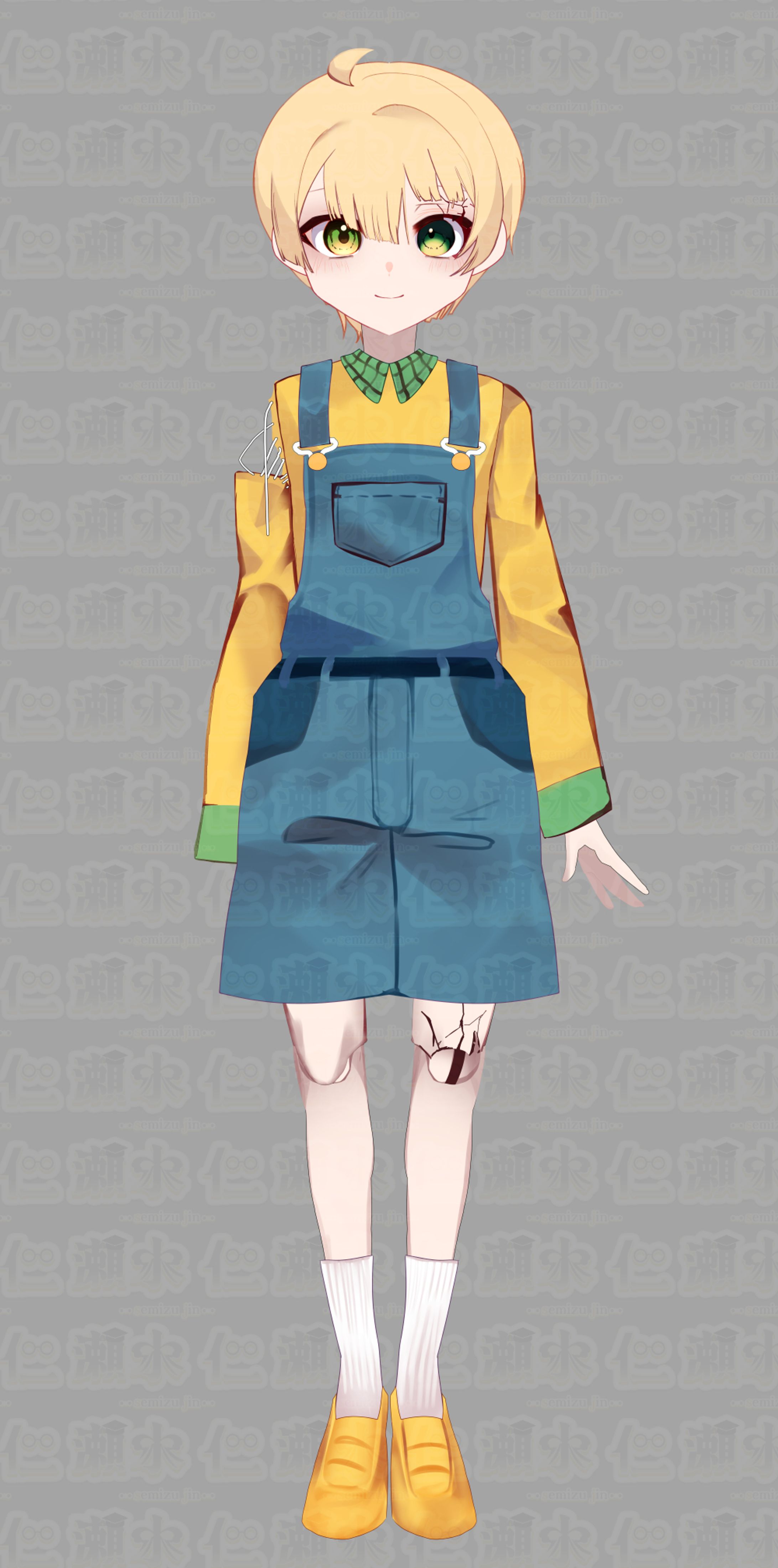 LIVE2D向けイラスト　ペリドット様-1