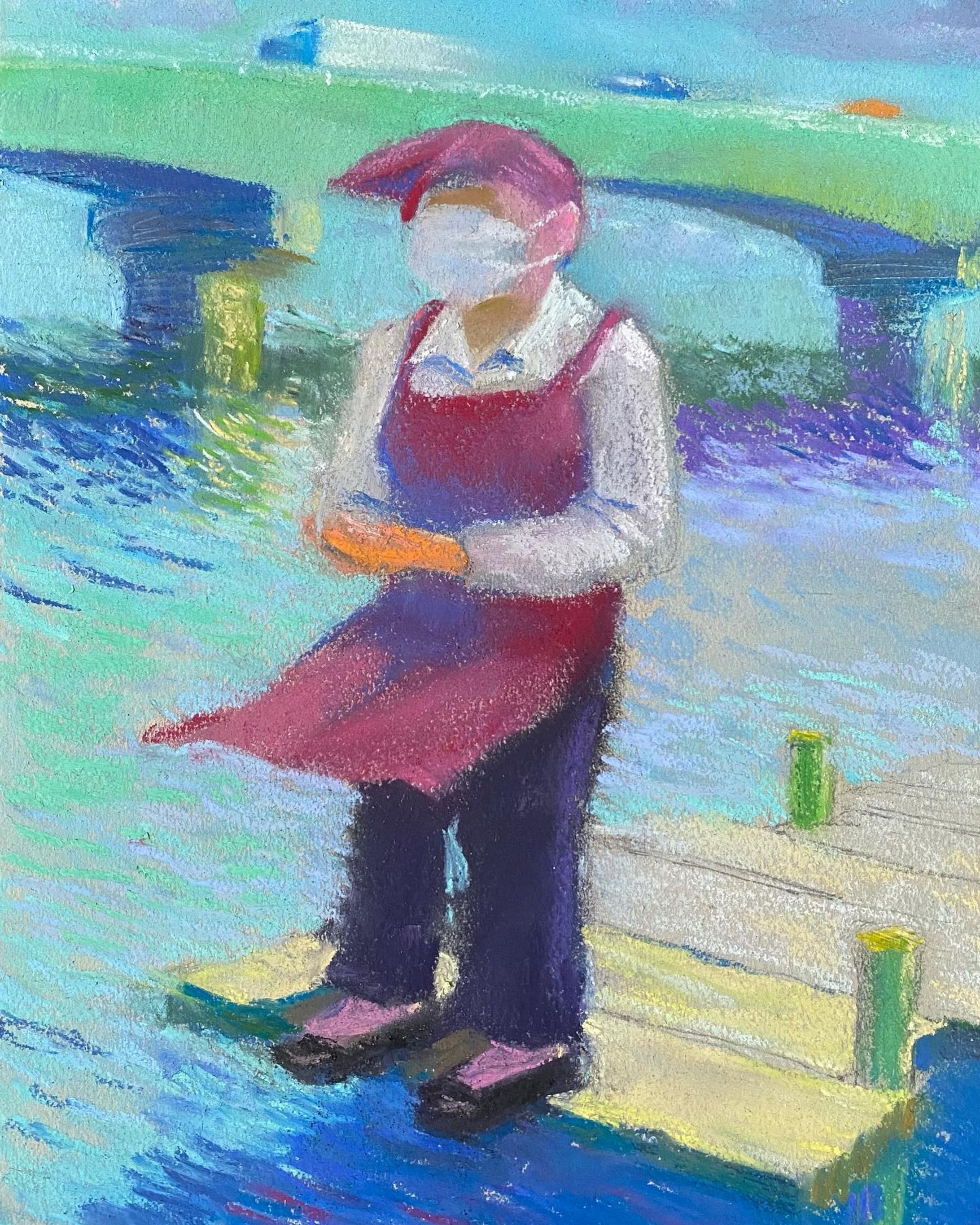 a pastel work.
#フェミニストアーティスト　#フェミニストアート-1