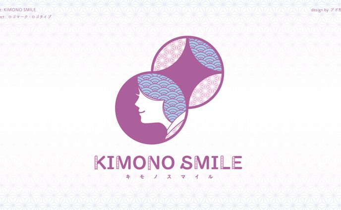 【work】KIMONOSMILE　ロゴ担当