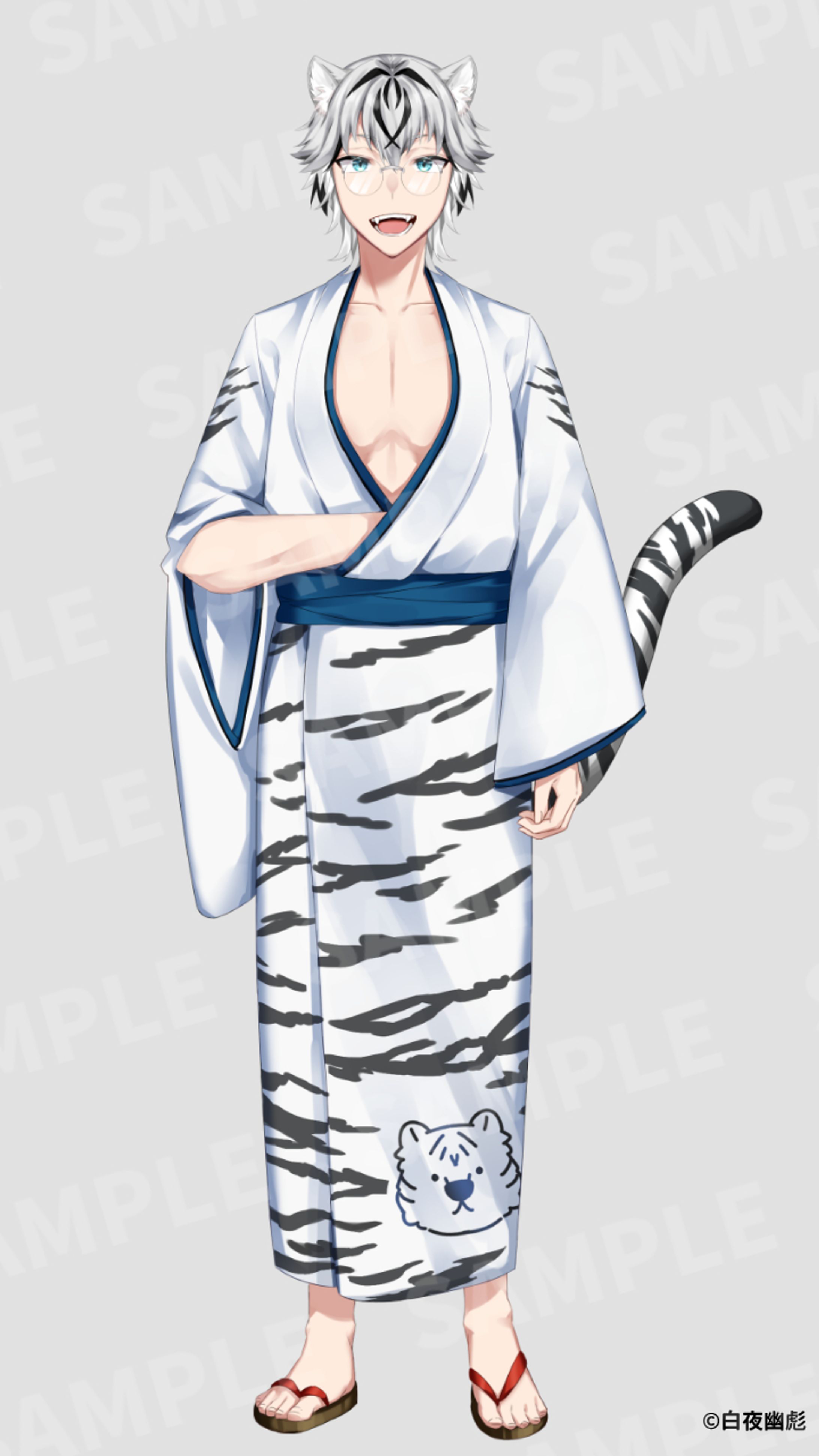 白夜幽彪様   Live2D用和服衣装　Vtuber立ち絵-1