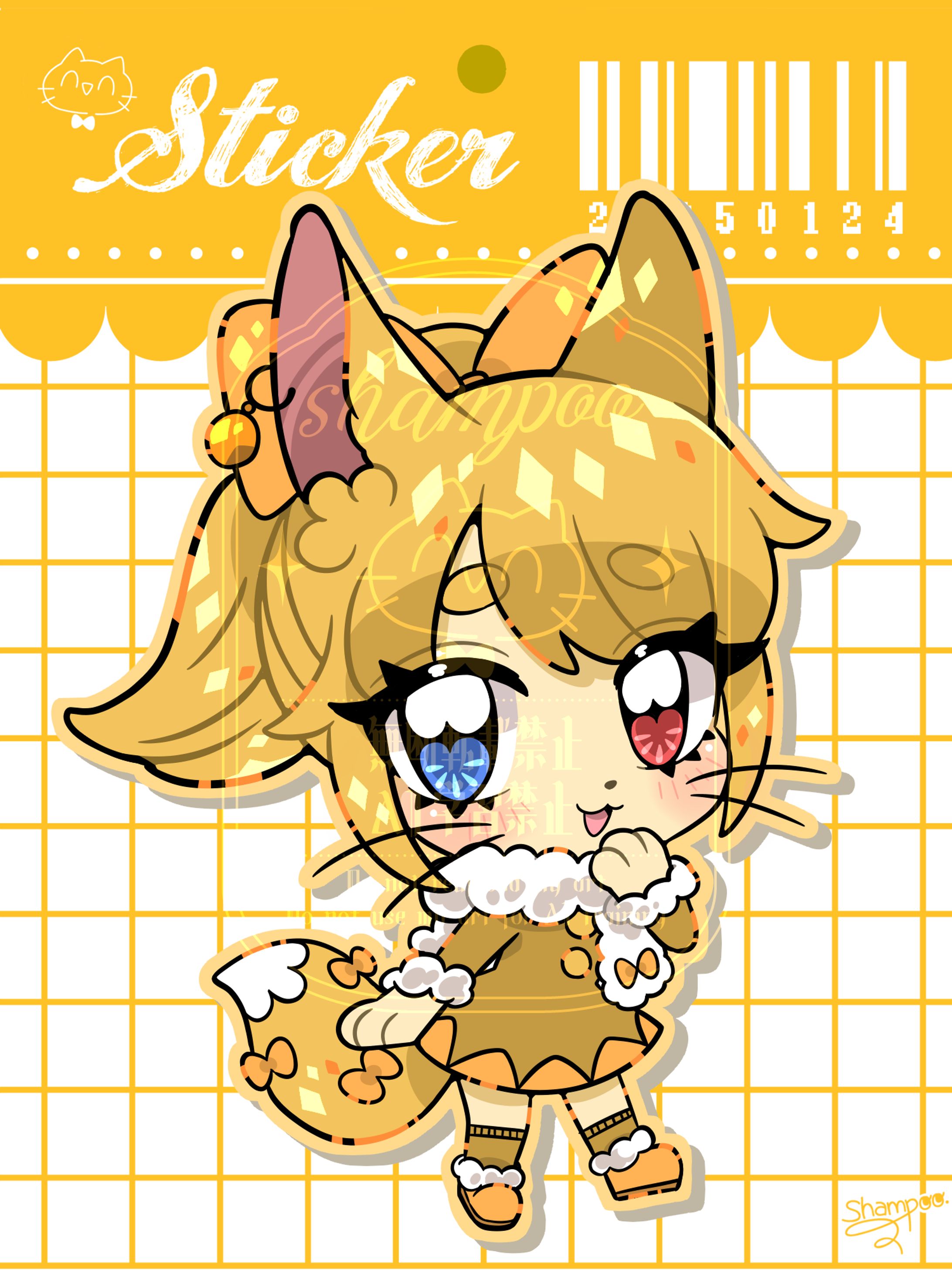 ステッカー風SDイラスト-1