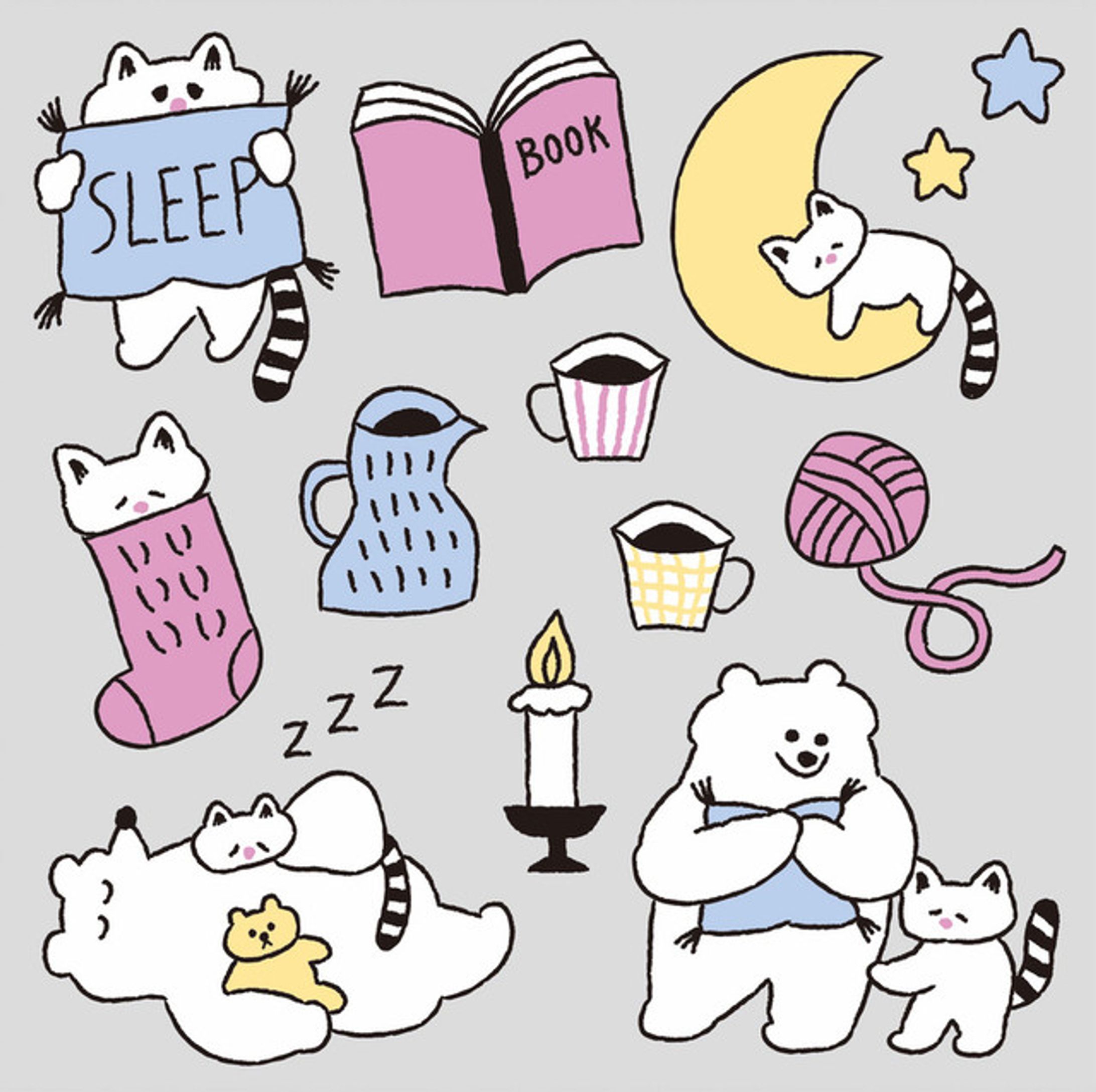 パターン | しろくまとねこ-1