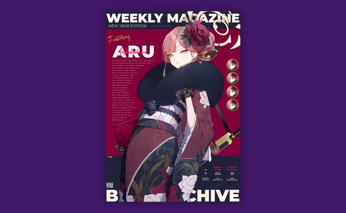 Rikuhachima Aru Blue Archive Poster