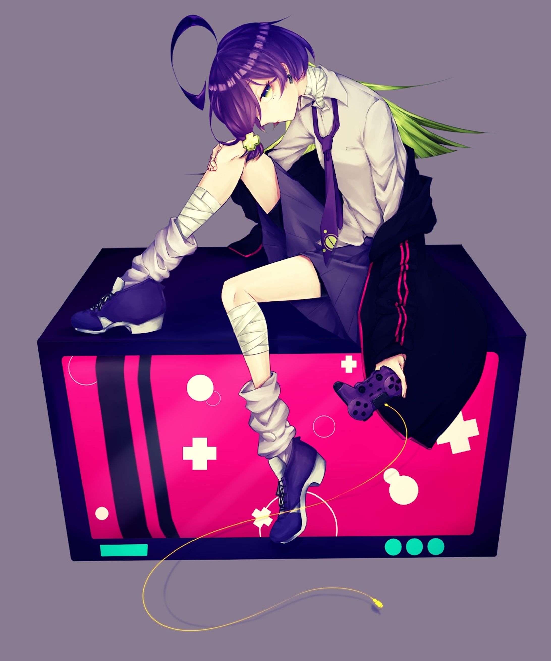 【キャラデザ】ゲーマーの女の子-1