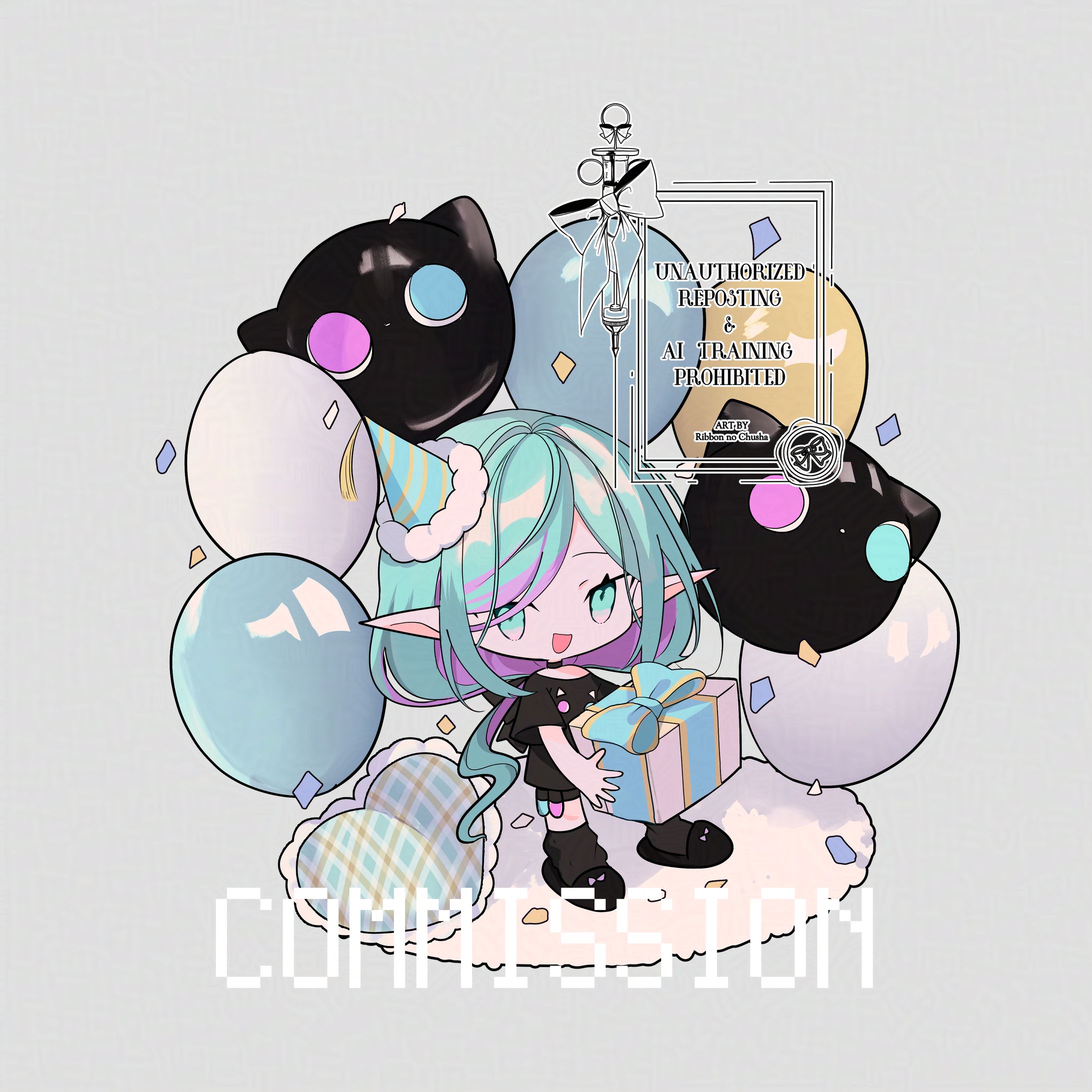 デフォルメイラスト【ぽこぺでぃあ様誕生日記念グッズイラスト】-1