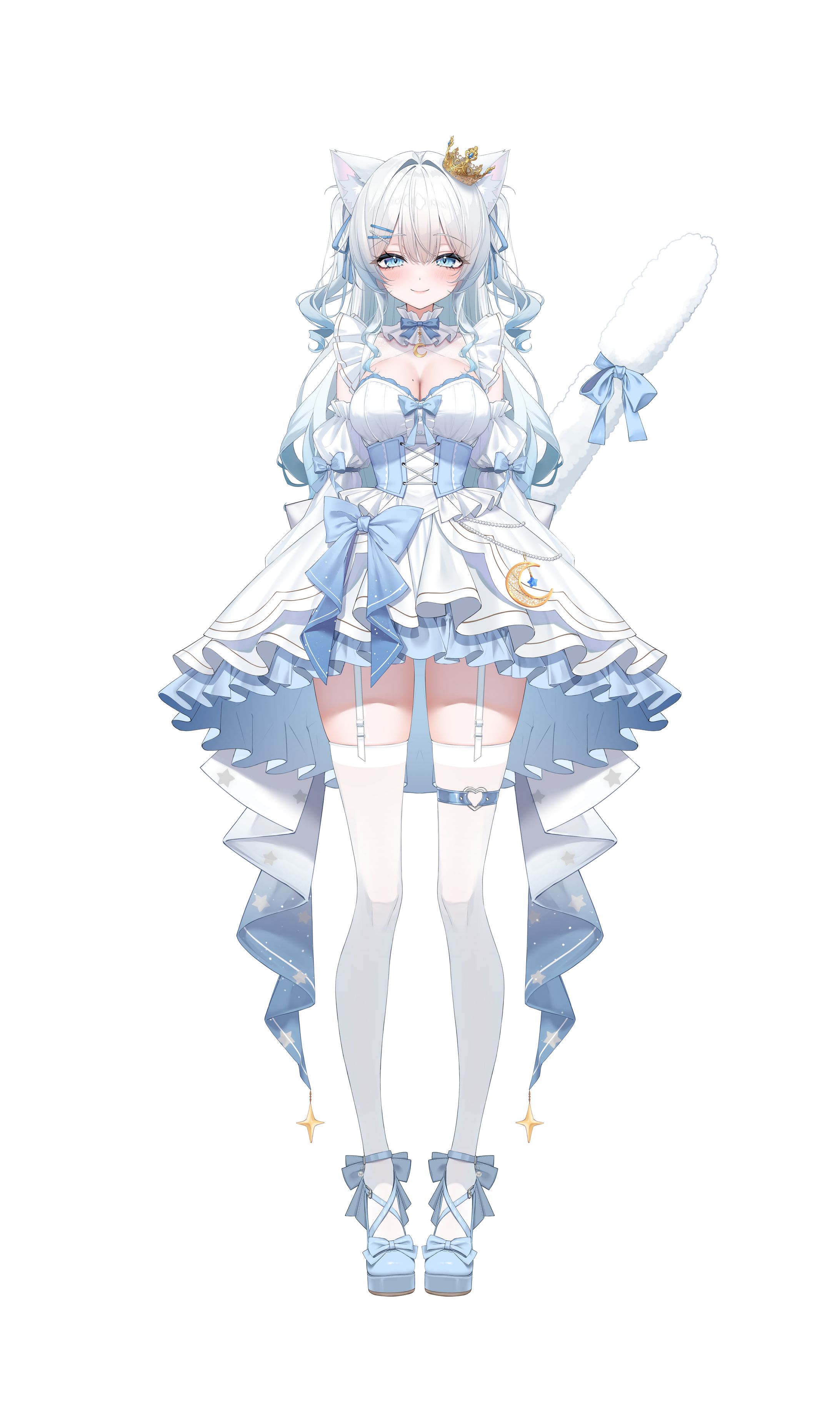 Vtuber 猫白縹なる様　Vtuberデザイン・イラスト-1
