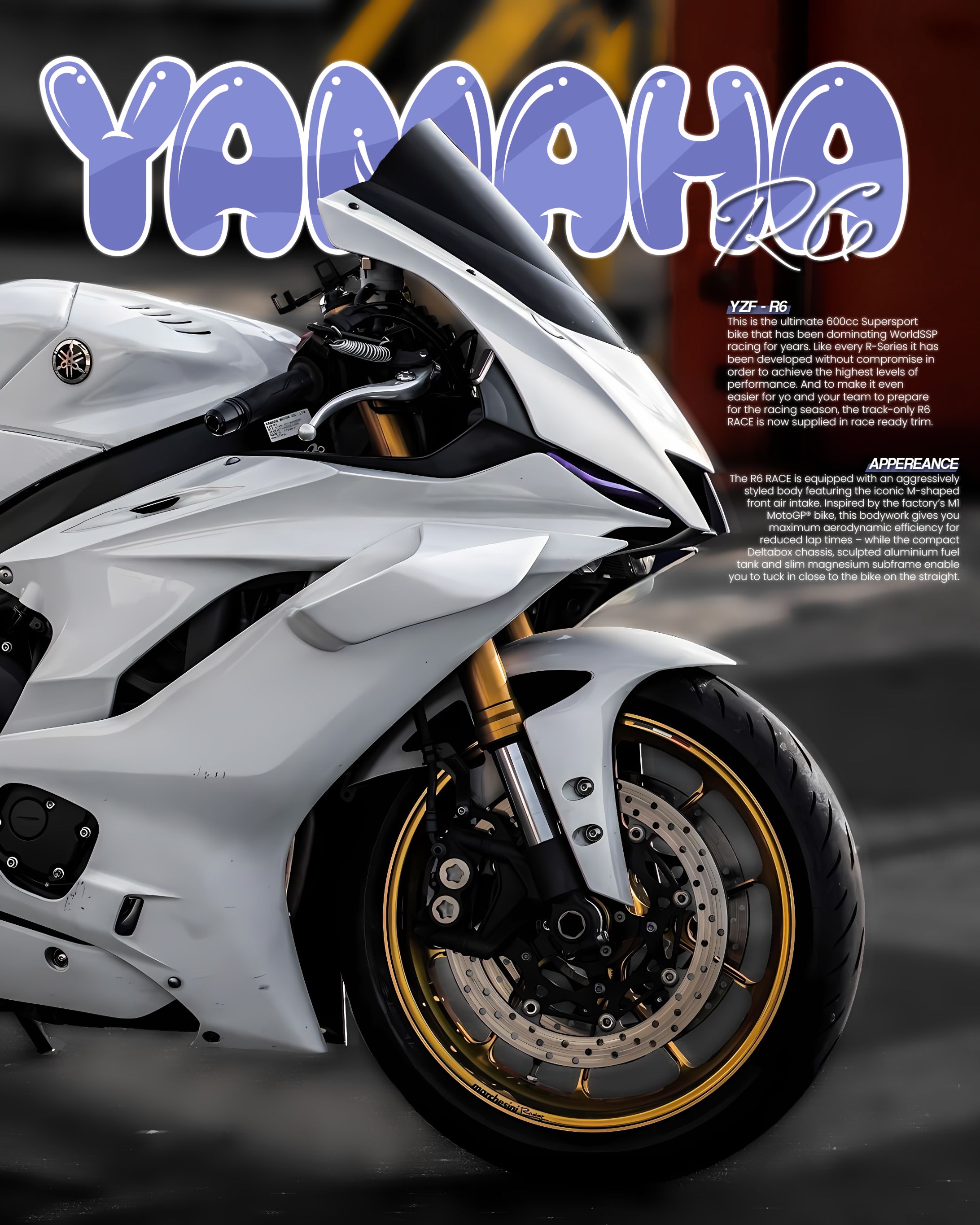 [Poster Design] - Yamaha yzf R6-1