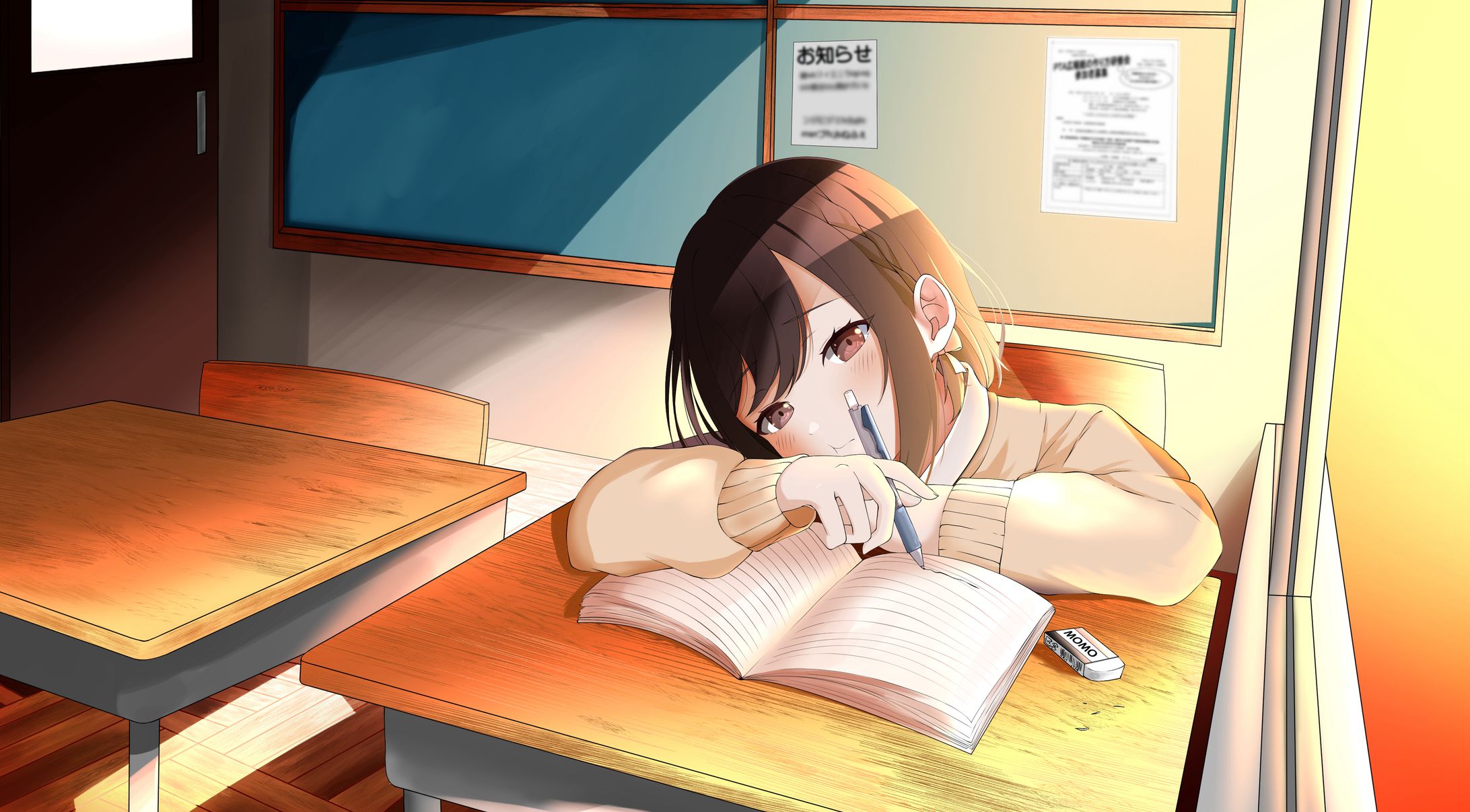 イラスト 「退屈な日々」-1