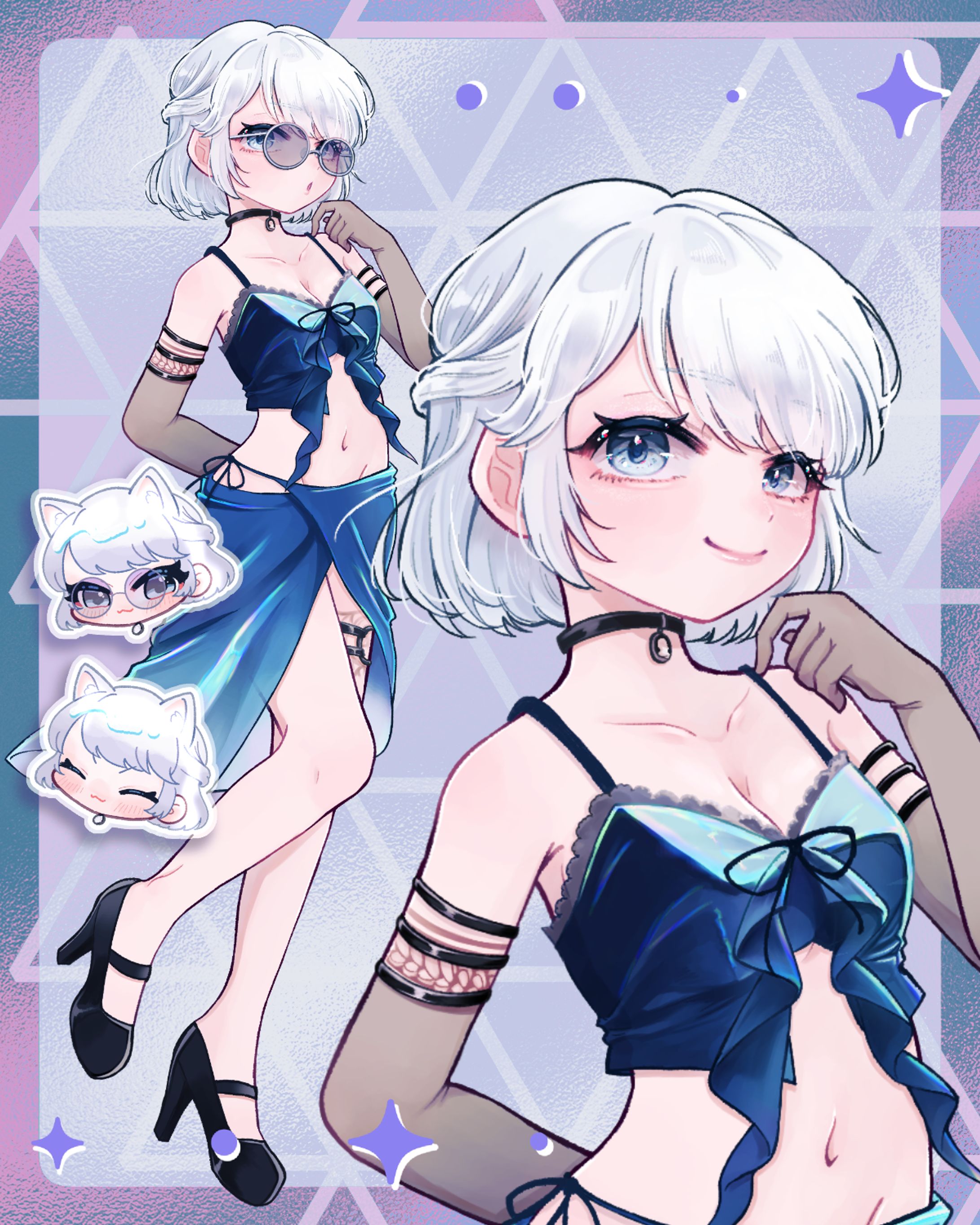 Vtuber神原リアさんGTARPキャラ用イラスト-1