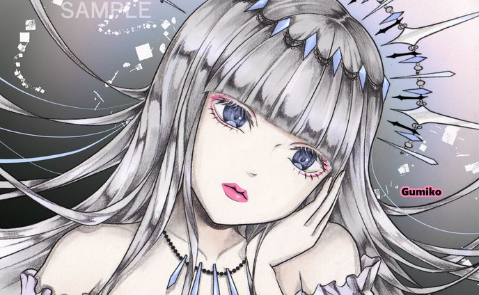 色鉛筆のため息-銀色-