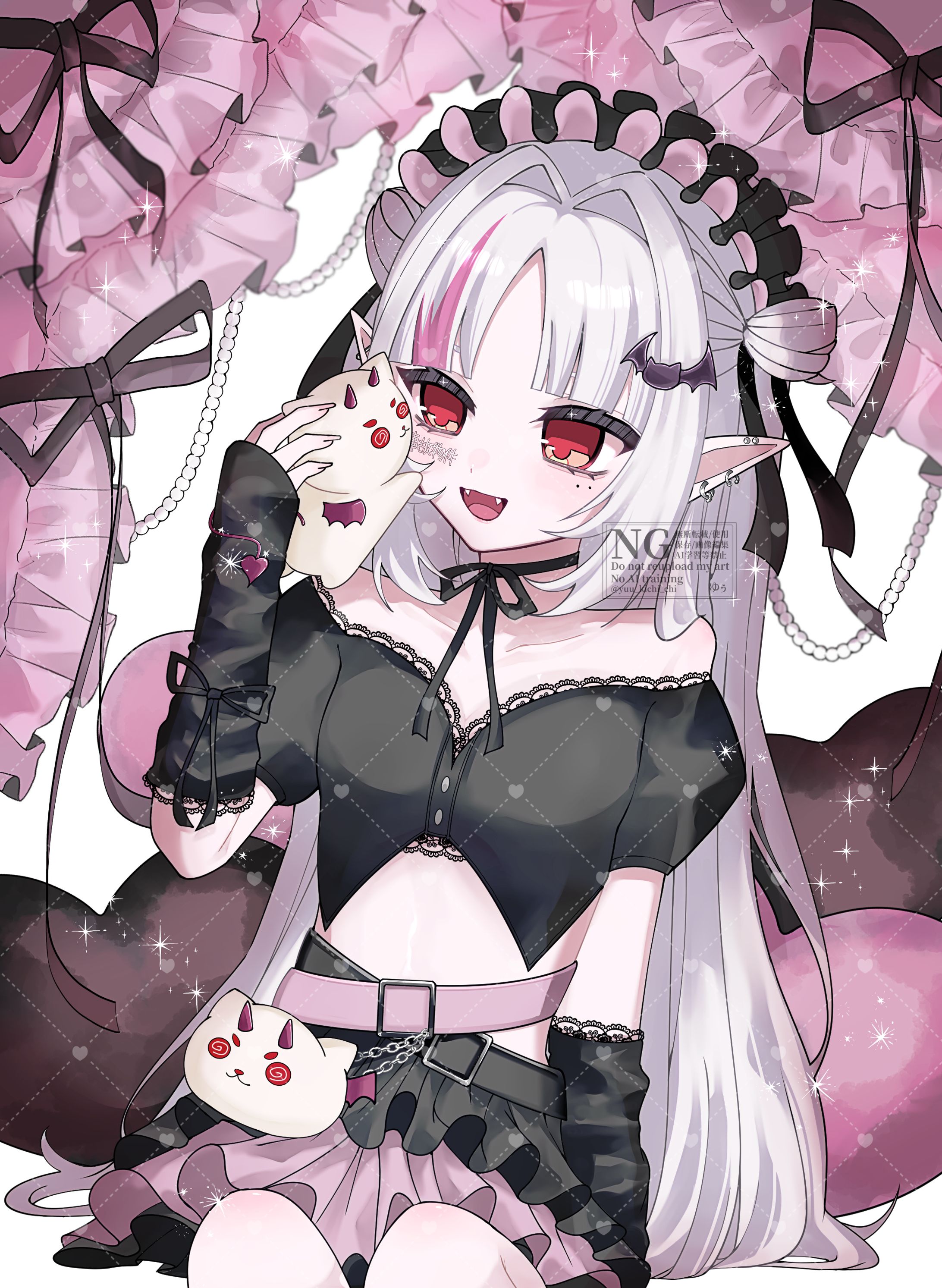 黒党みるくさん 1枚絵&衣装デザイン-1