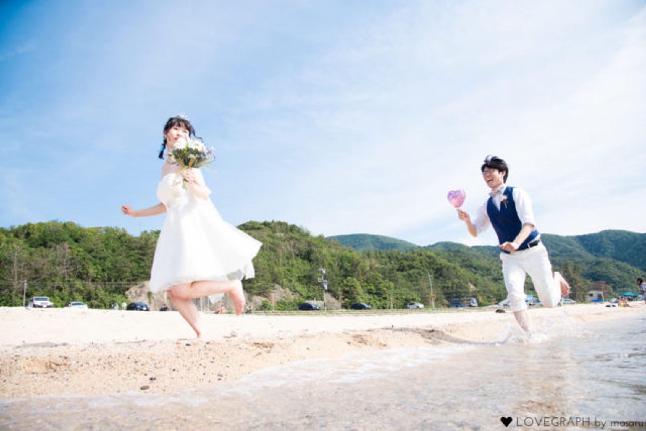 ラブグラフでフォトウエディング！福井の美しすぎる苔寺と海辺でブライダルフォトのススメ♡(Dear Fukui様)-1