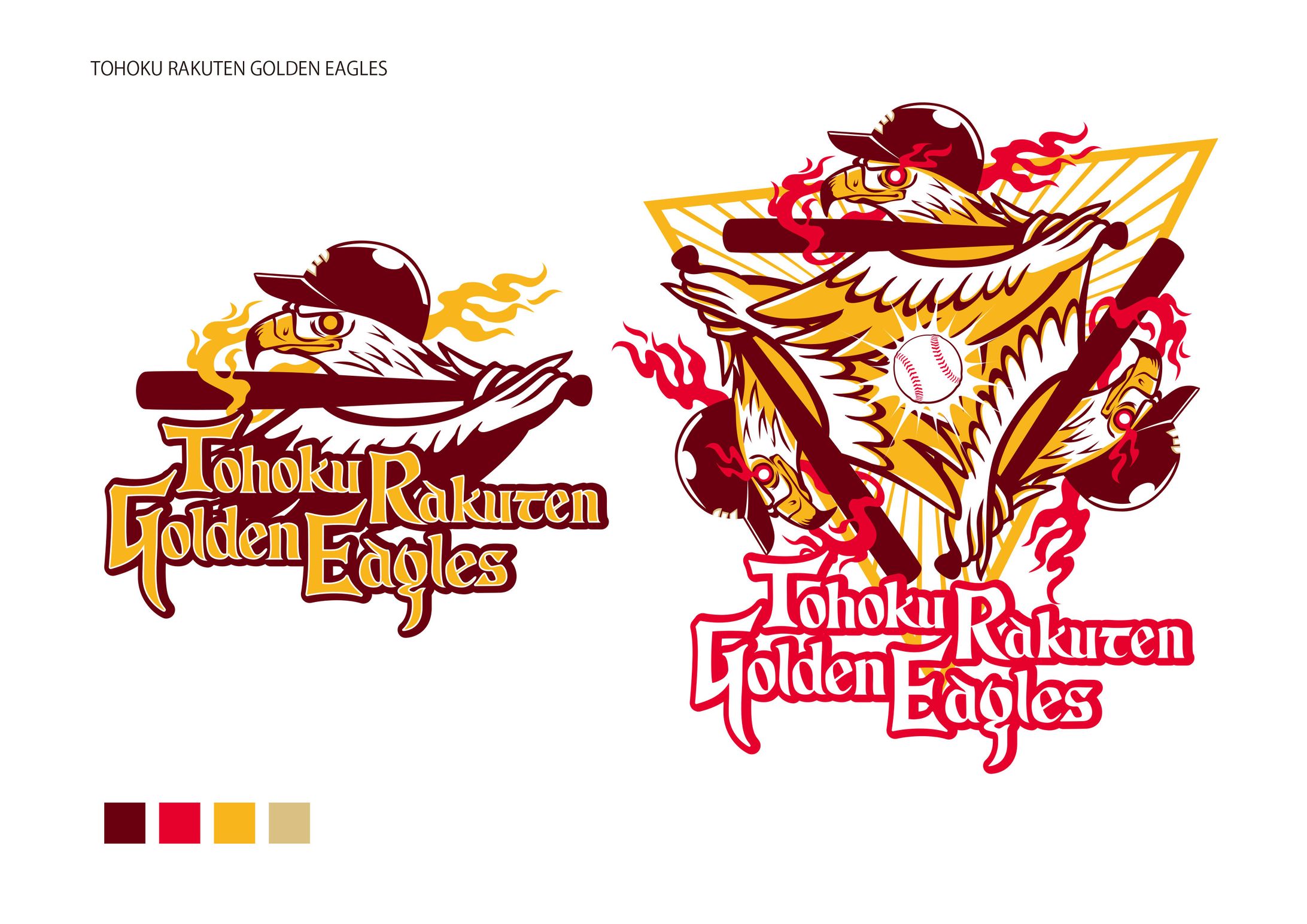 東北楽天ゴールデンイーグルス_Tシャツデザイン-1