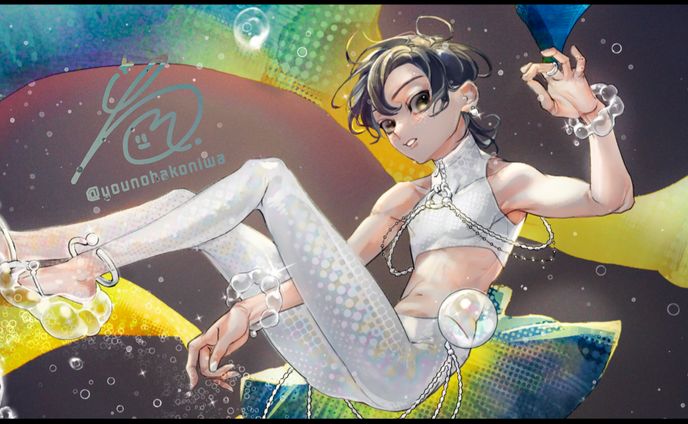 ✦original character illustration✦Aquarium🫧
