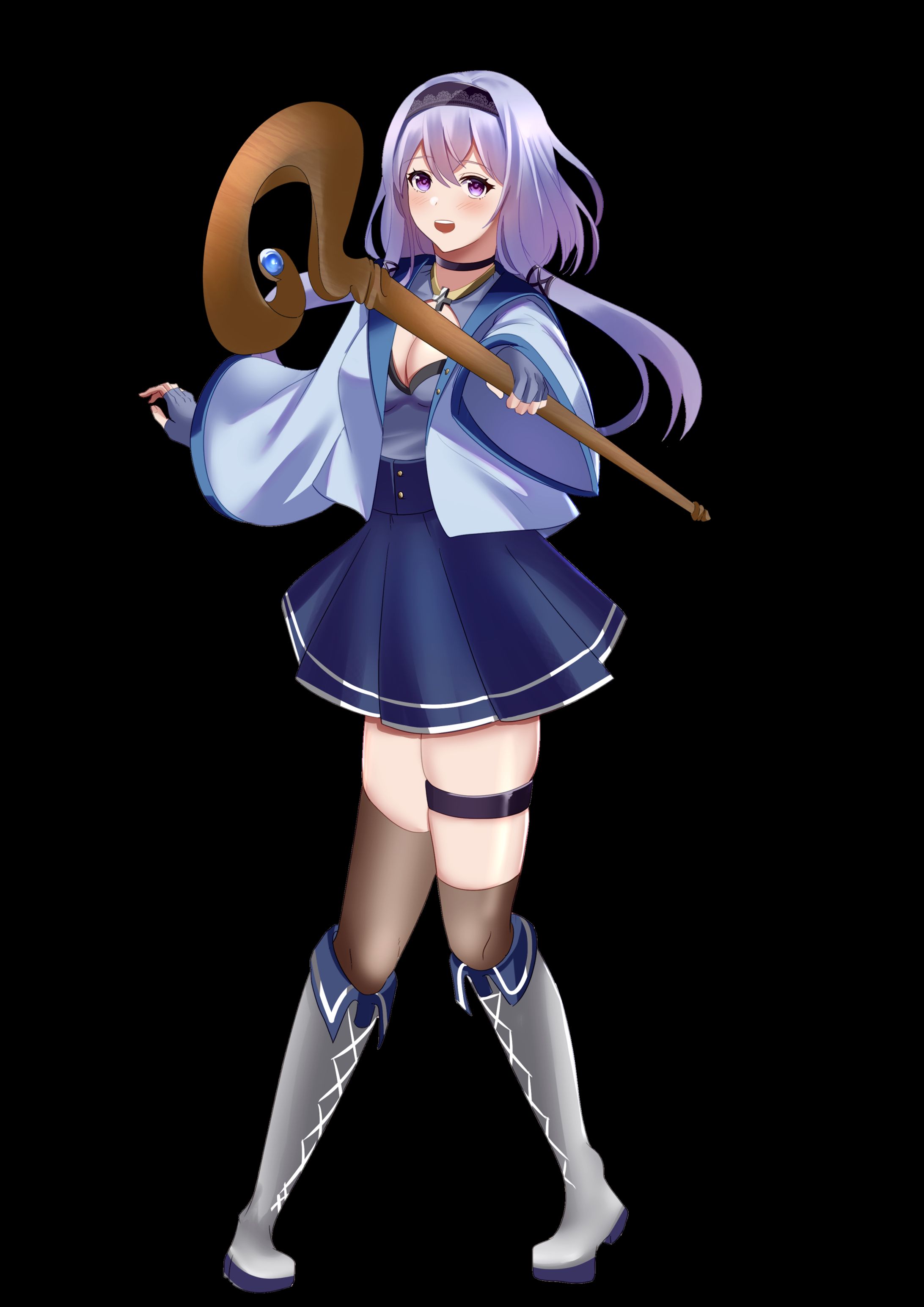 同人ミニゲーム用キャラクター立ち絵イラスト-1