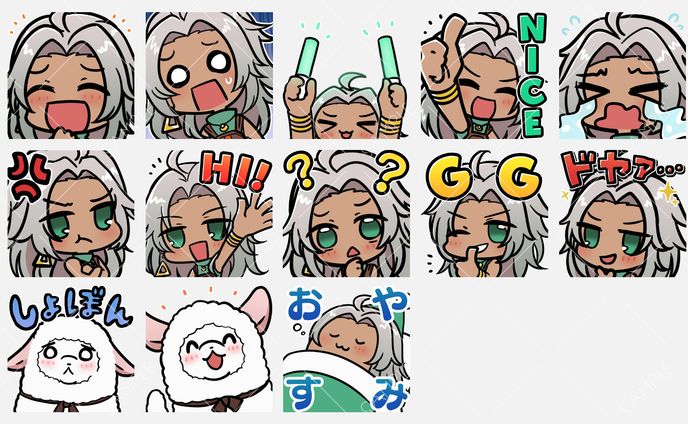 Twitch用スタンプ制作