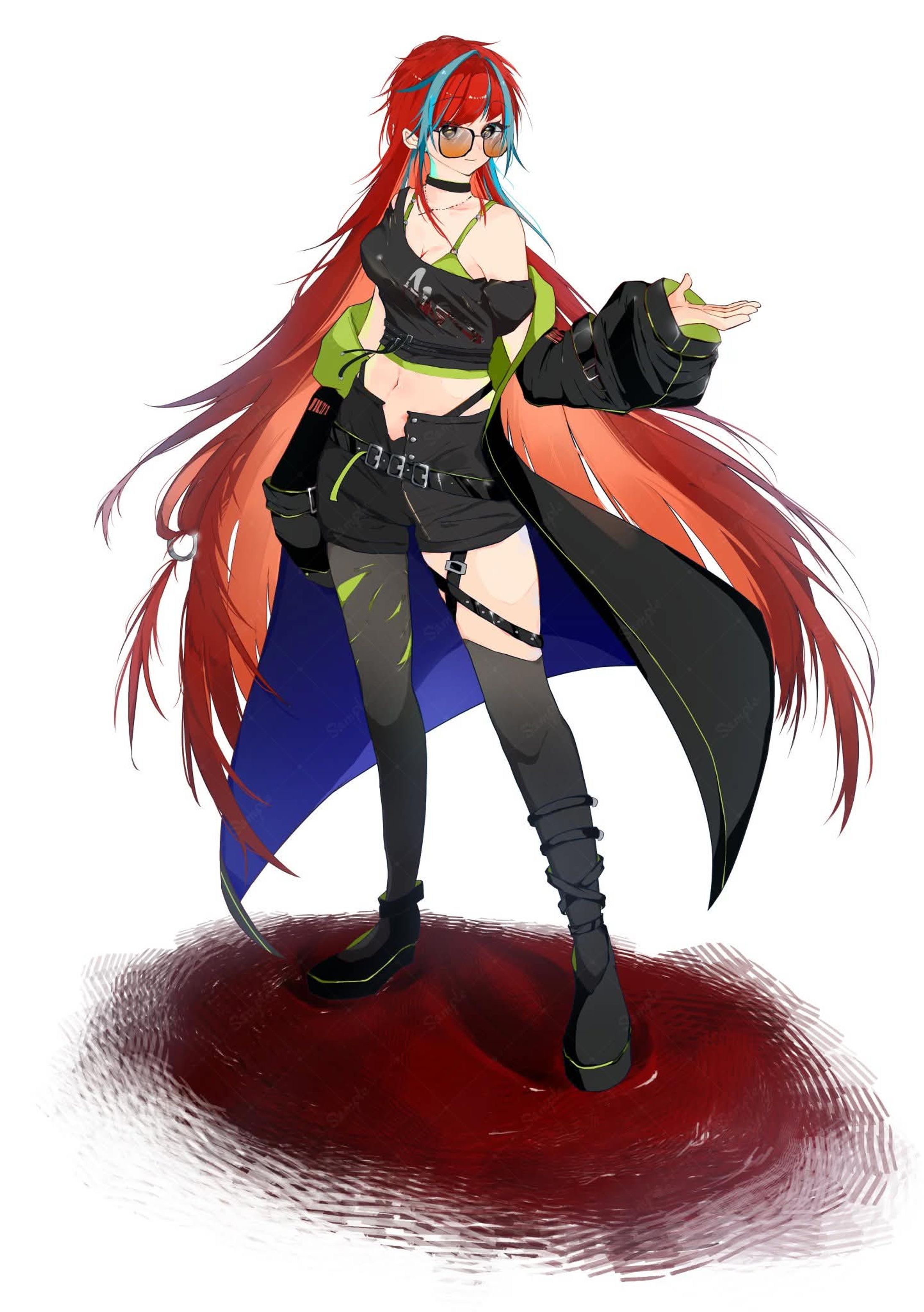 路地裏 歩希 様　立ち絵イラスト-1