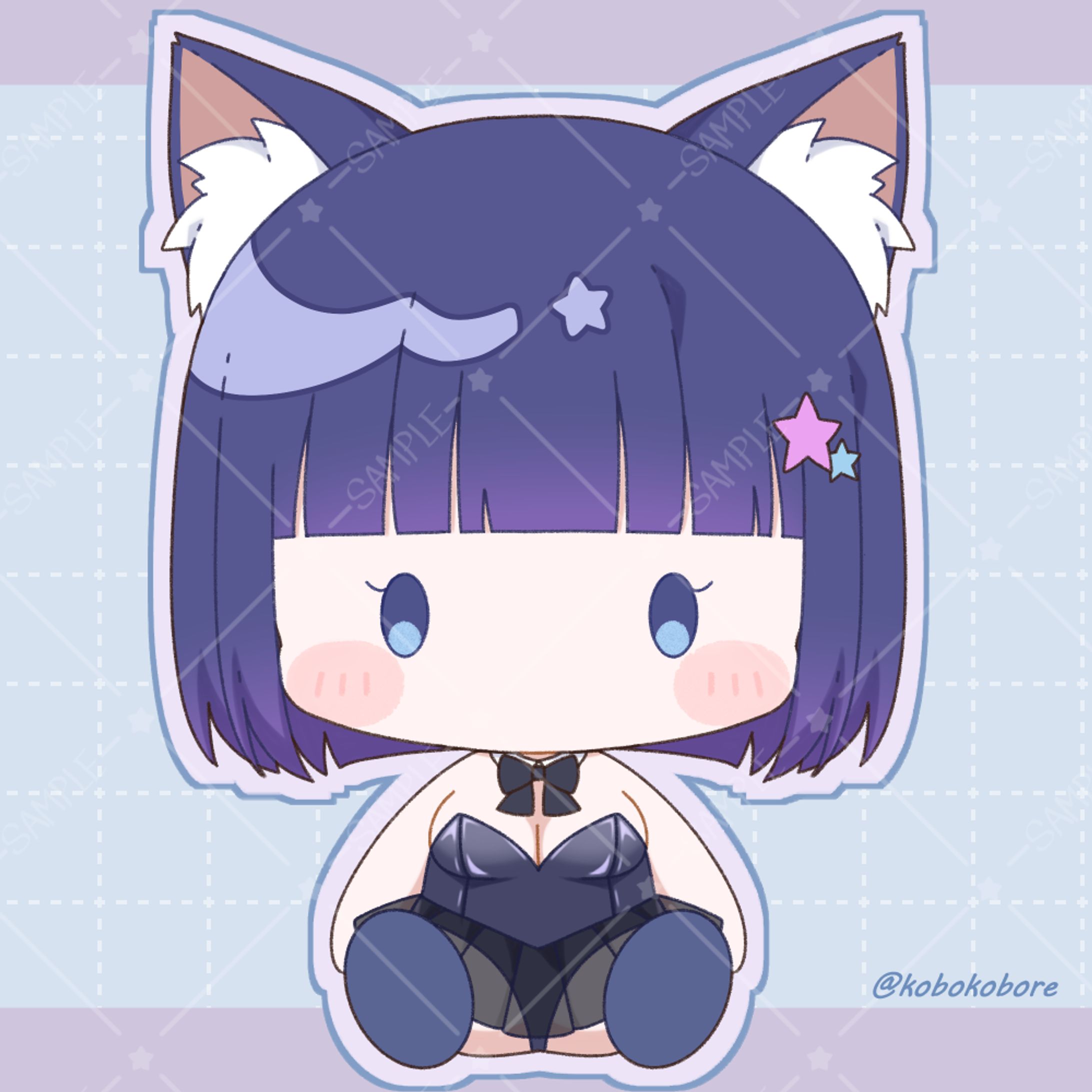 雛乃ぴぴ様ぬいぐるみ風イラスト-1