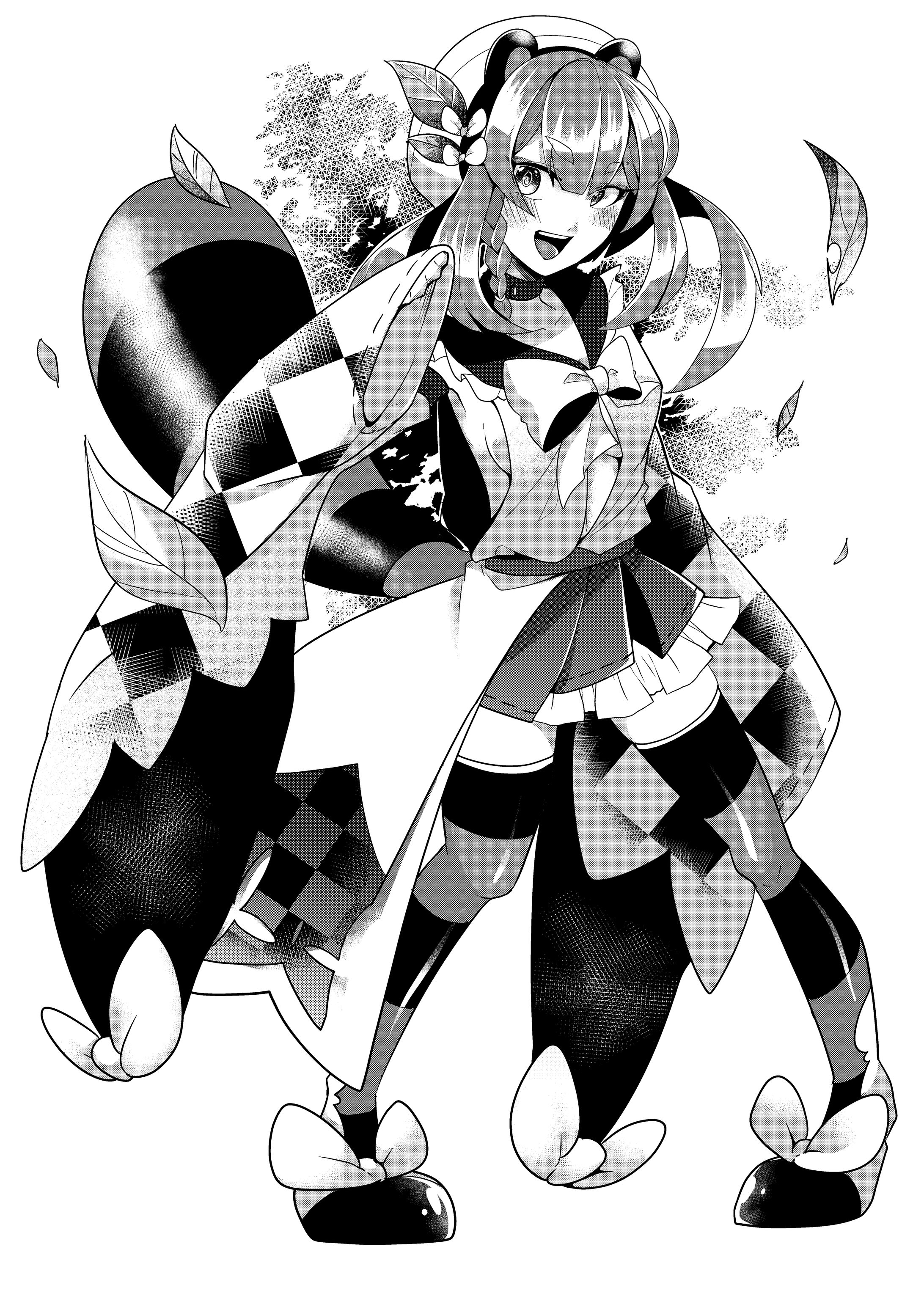 モノクロキャラサンプル-1