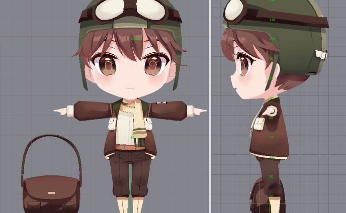 キャラクターモデル製作(アプリ用)