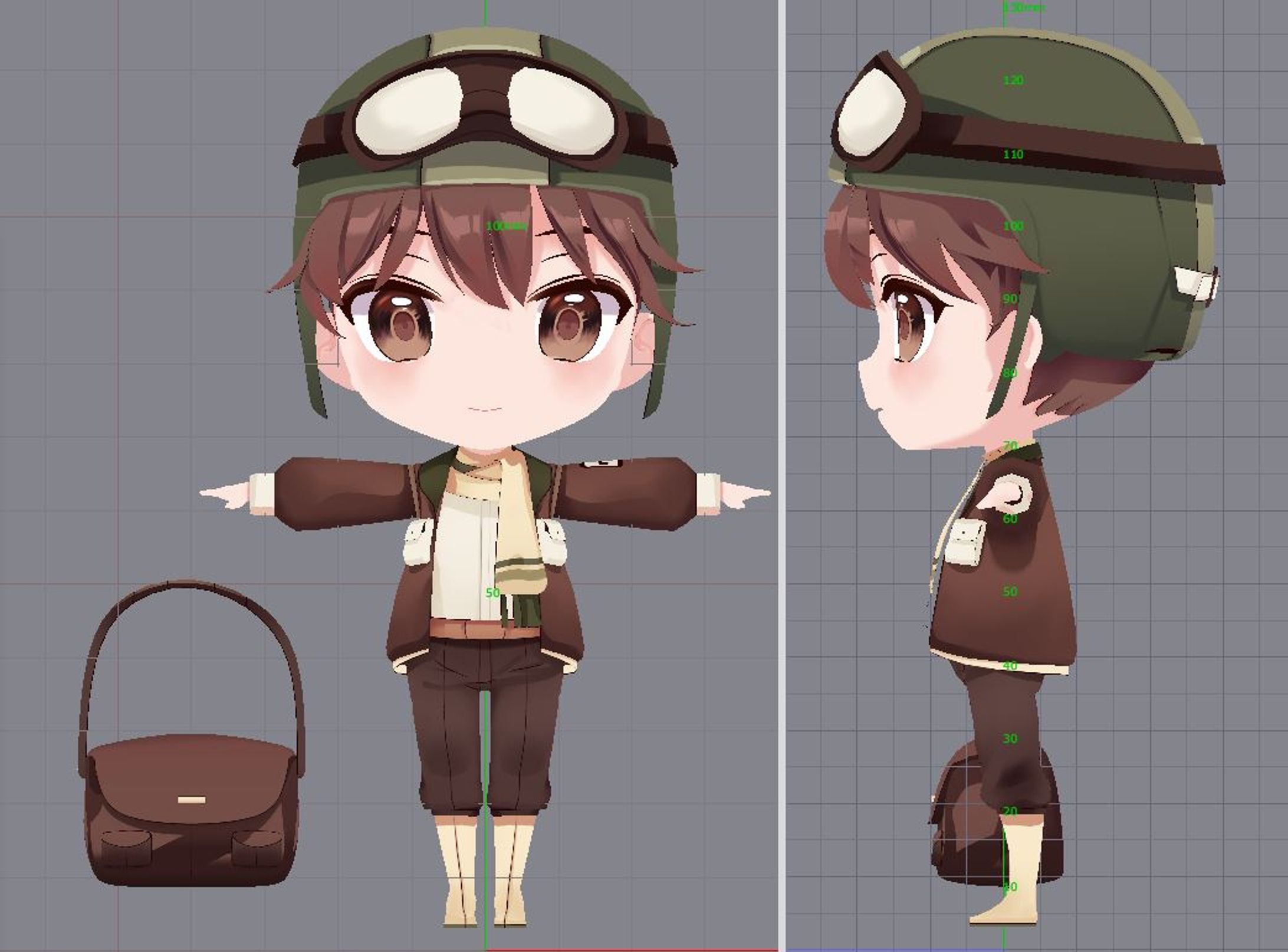 キャラクターモデル製作(アプリ用)-1