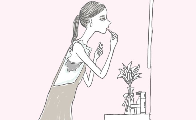 おしゃれな女性らしいイラスト