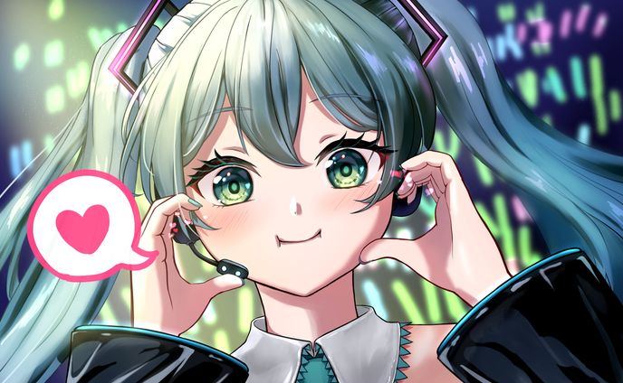 ｢ミクちゃんハート作って〜！｣