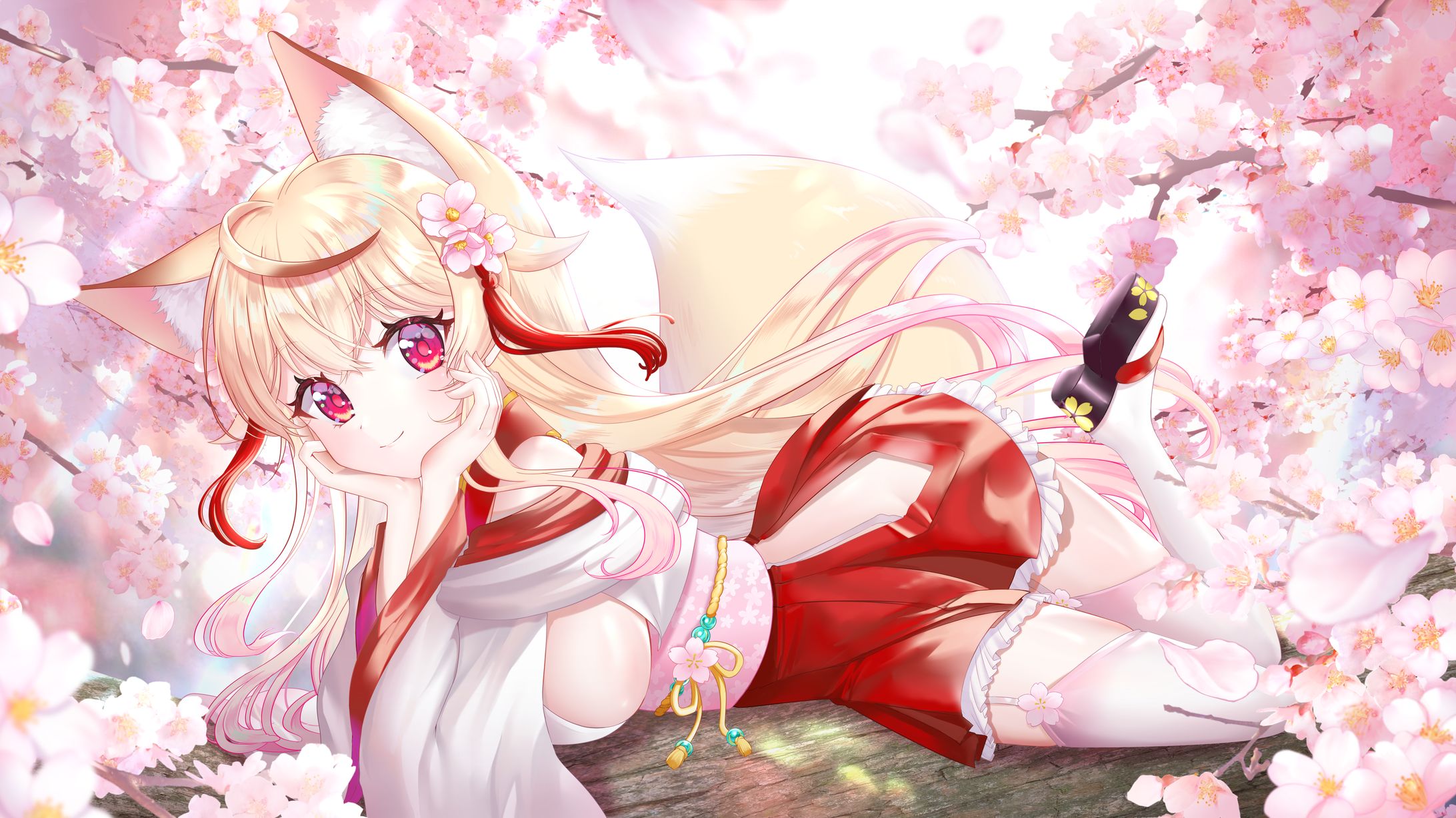 「狐桜こはく様」お誕生日&Live2Dイラスト-1