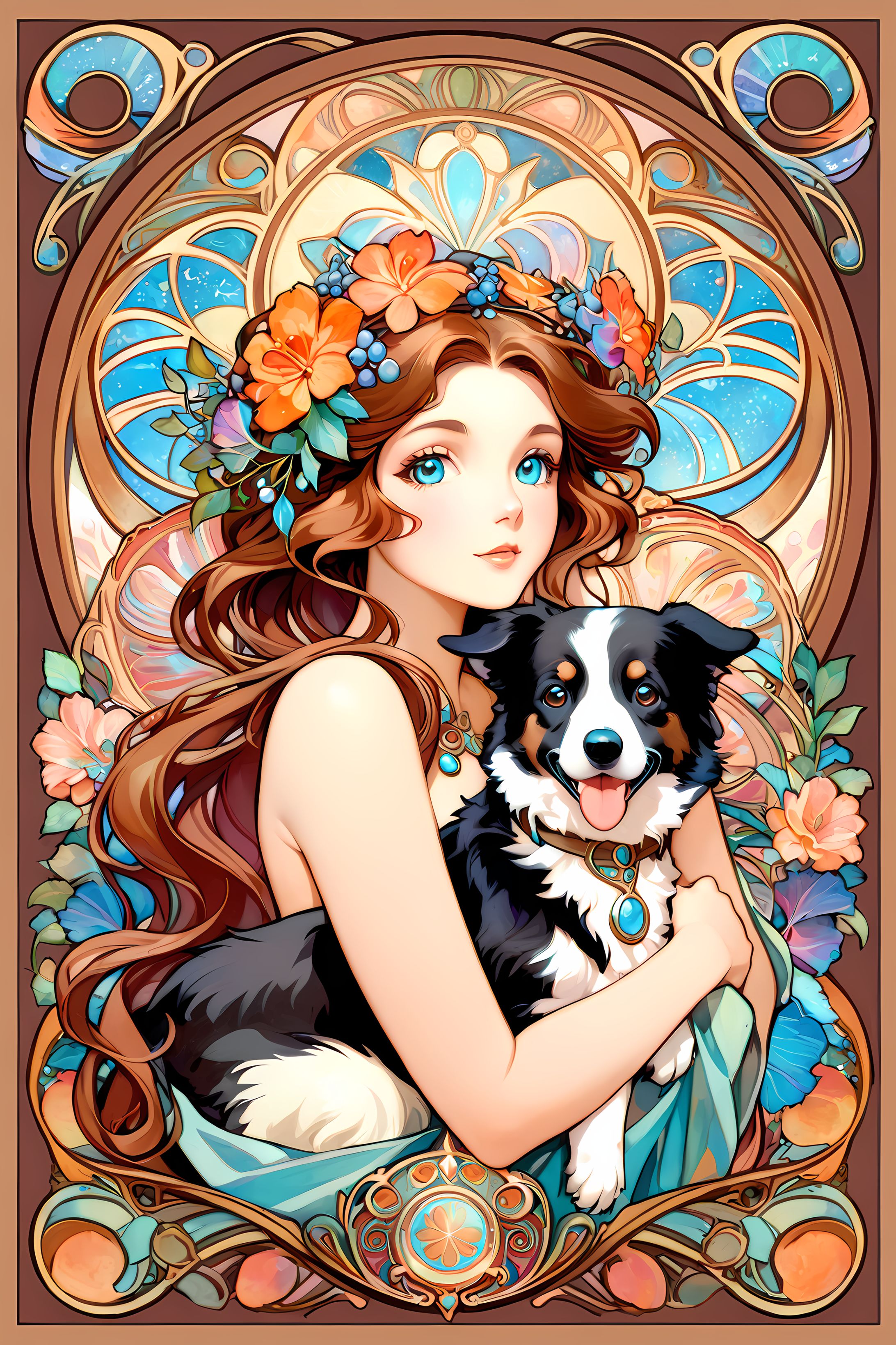 53 「犬と美女とアート」-1