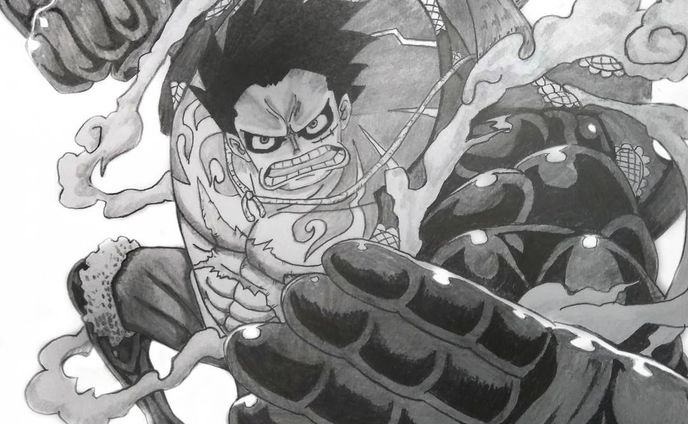 Monkey D. Luffy (Gear 4th)
One Piece (Anime/Manga)
.
#onepiece  #onepiecefan #luffy #kaizoku #pirateking #anime #animeart #animexmanga #animex #manga #mangaart #mangas #portgasdace  #whitebeard #doflamingo #roronoazoro #zoro  #mugiwara #strawhat #strawhatpirates #strawhatcrew #sketchwork #sketch #sketchbook #sketches #sketchy #drawing #drawings  #sharingart #tacart