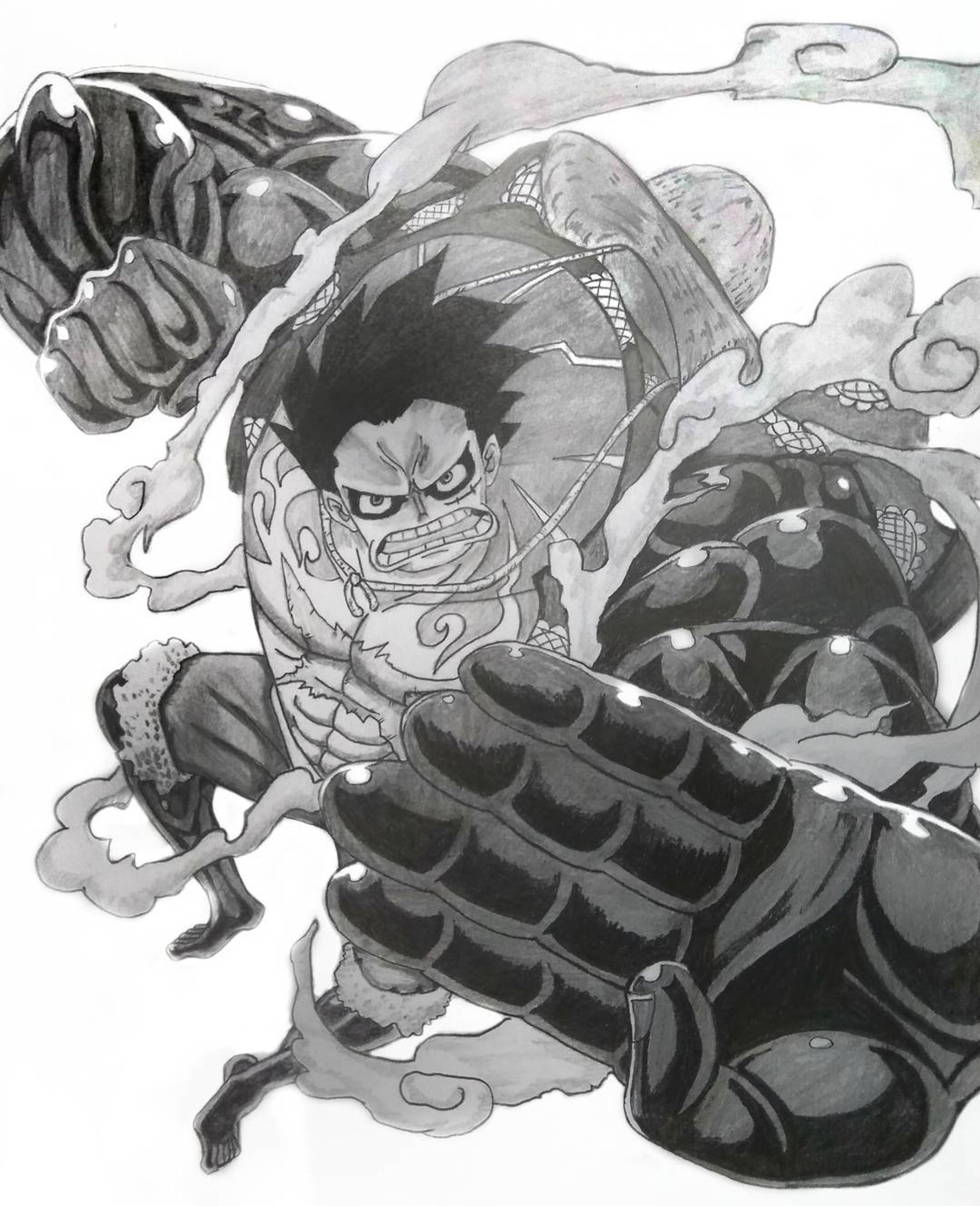 Monkey D. Luffy (Gear 4th)
One Piece (Anime/Manga)
.
#onepiece  #onepiecefan #luffy #kaizoku #pirateking #anime #animeart #animexmanga #animex #manga #mangaart #mangas #portgasdace  #whitebeard #doflamingo #roronoazoro #zoro  #mugiwara #strawhat #strawhatpirates #strawhatcrew #sketchwork #sketch #sketchbook #sketches #sketchy #drawing #drawings  #sharingart #tacart-1