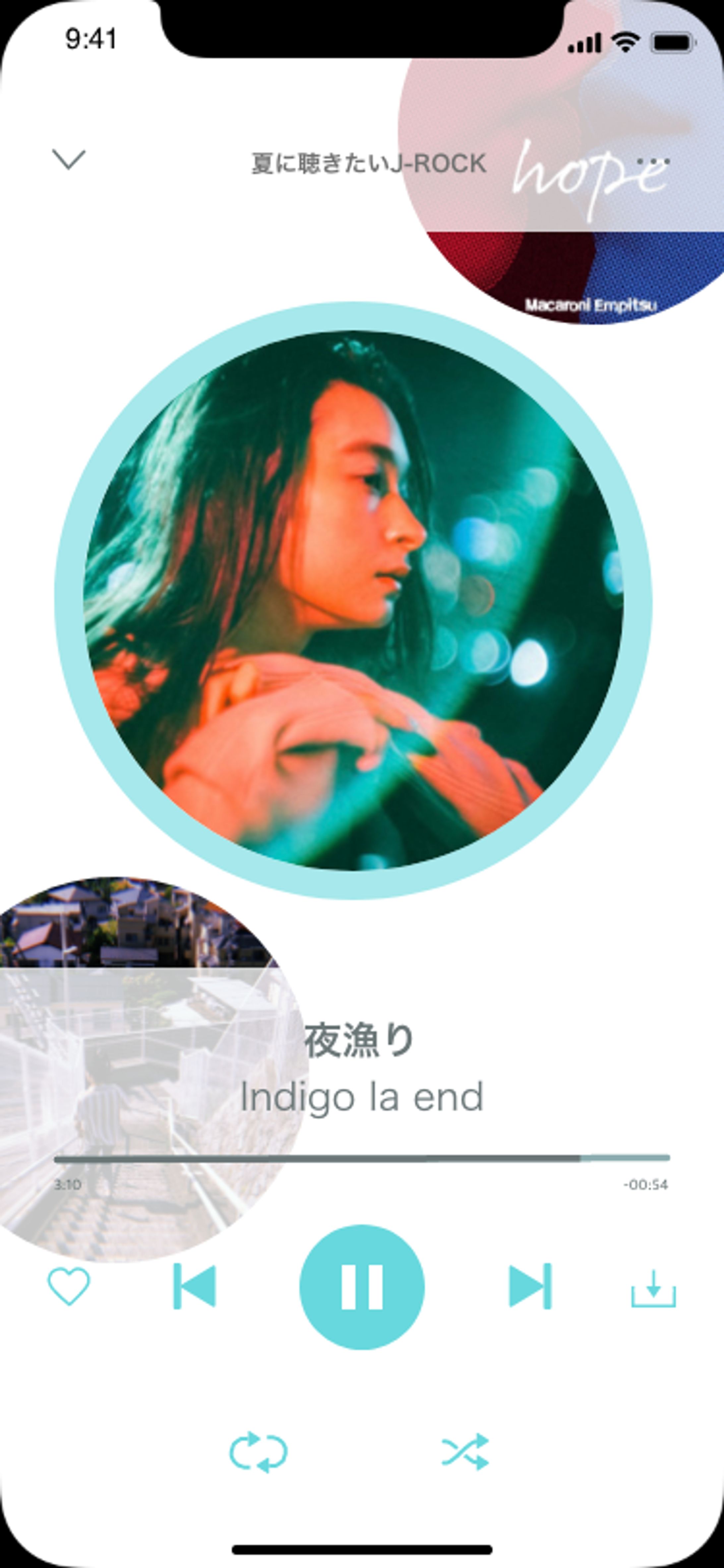 音楽アプリのUI-1