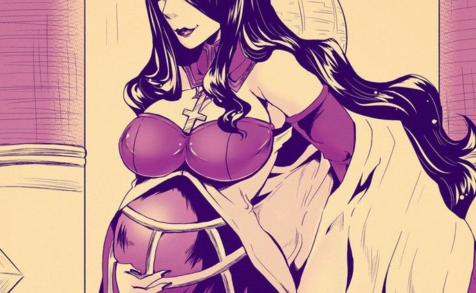 Pregnant Queen Nancy(nouskjp My Works) [Skullgirls] I am looking for skullgirls mobile friends!　ID/nouskjp
#nancyrenoir #pregnantart #skullgirlsfanart