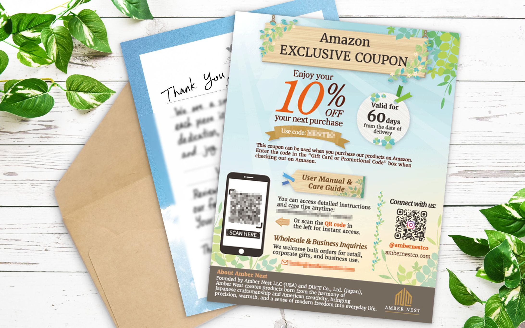 【チラシ】Thank Youカード（英語版）-1