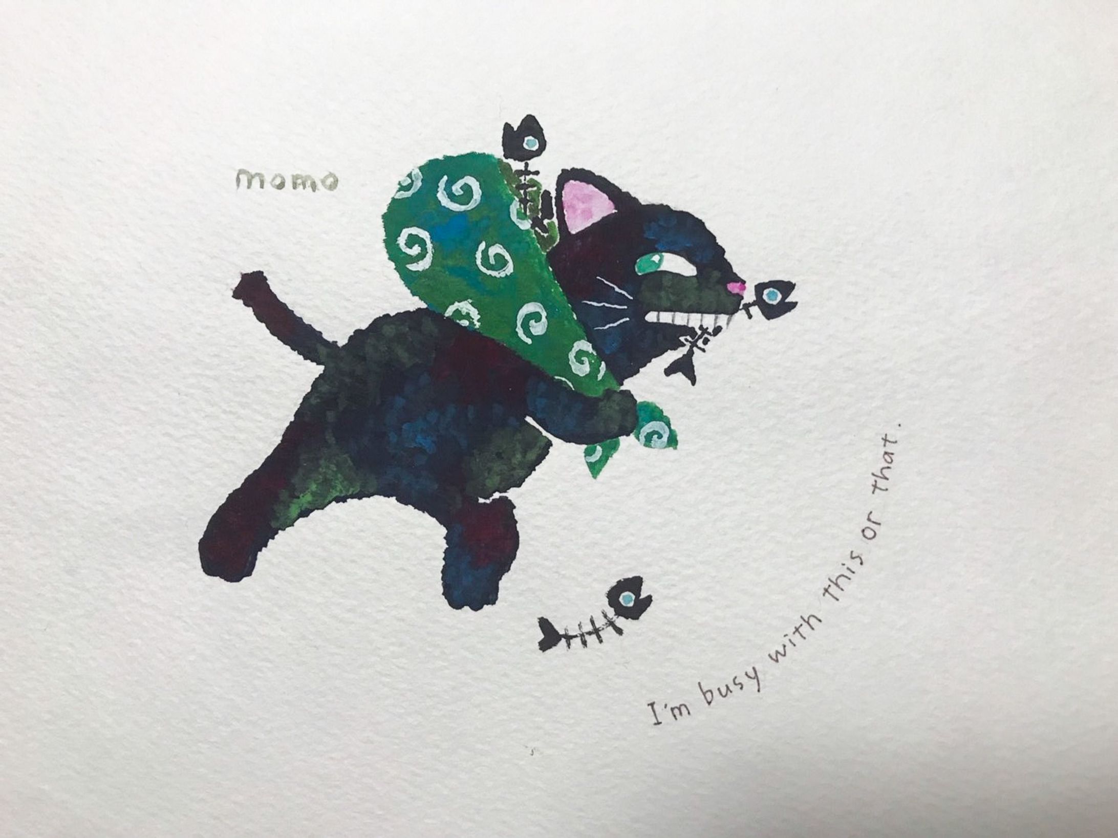 【イラスト】『野良猫ストリート』　@momo-1