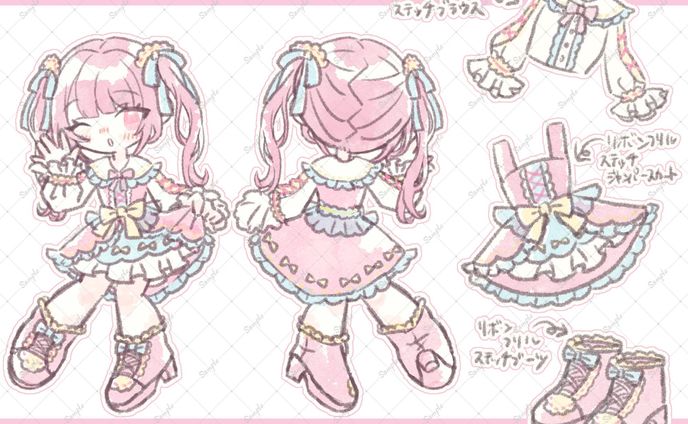 スタンプ、キャラ・衣装デザイン