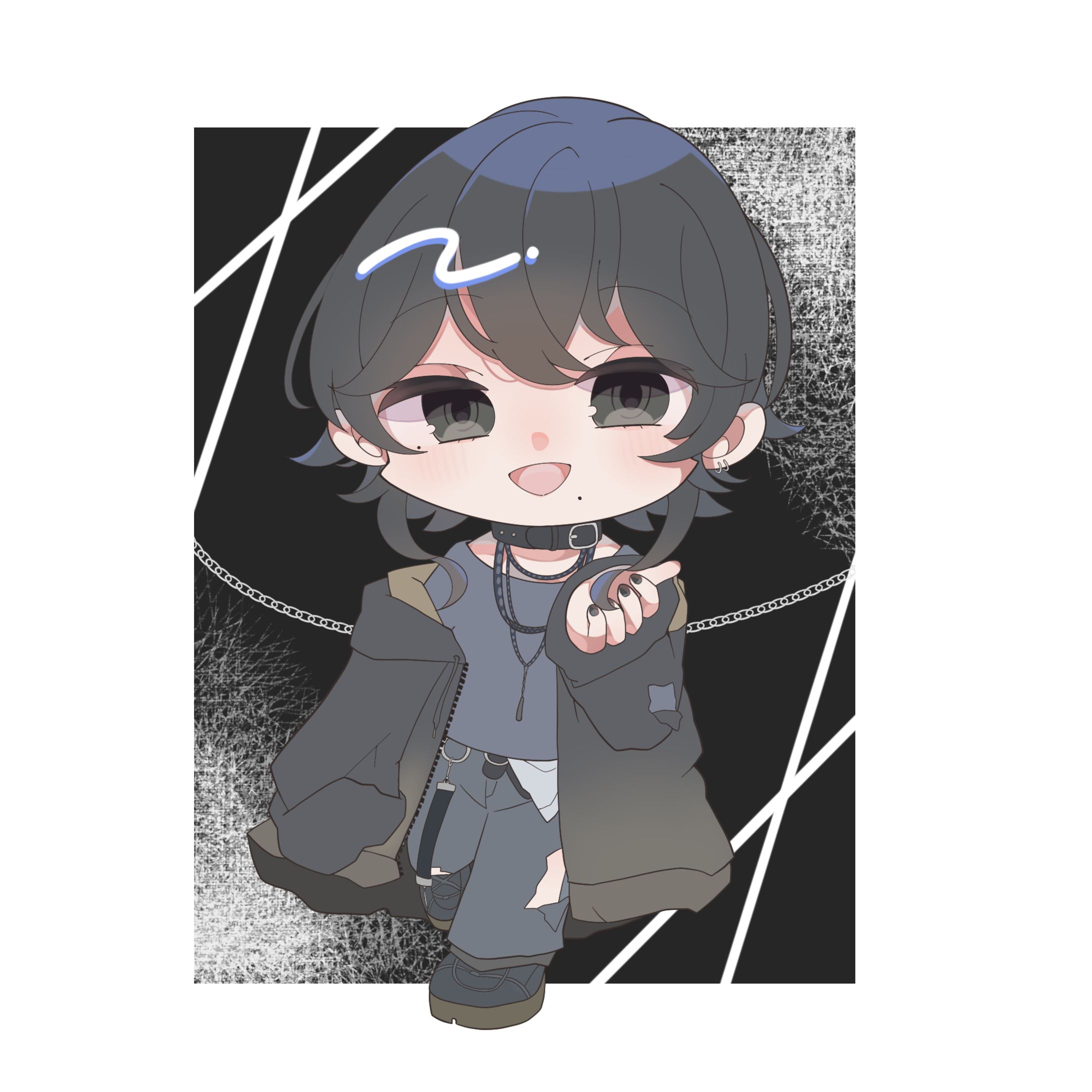 黒倉灯李様ミニキャライラスト-1